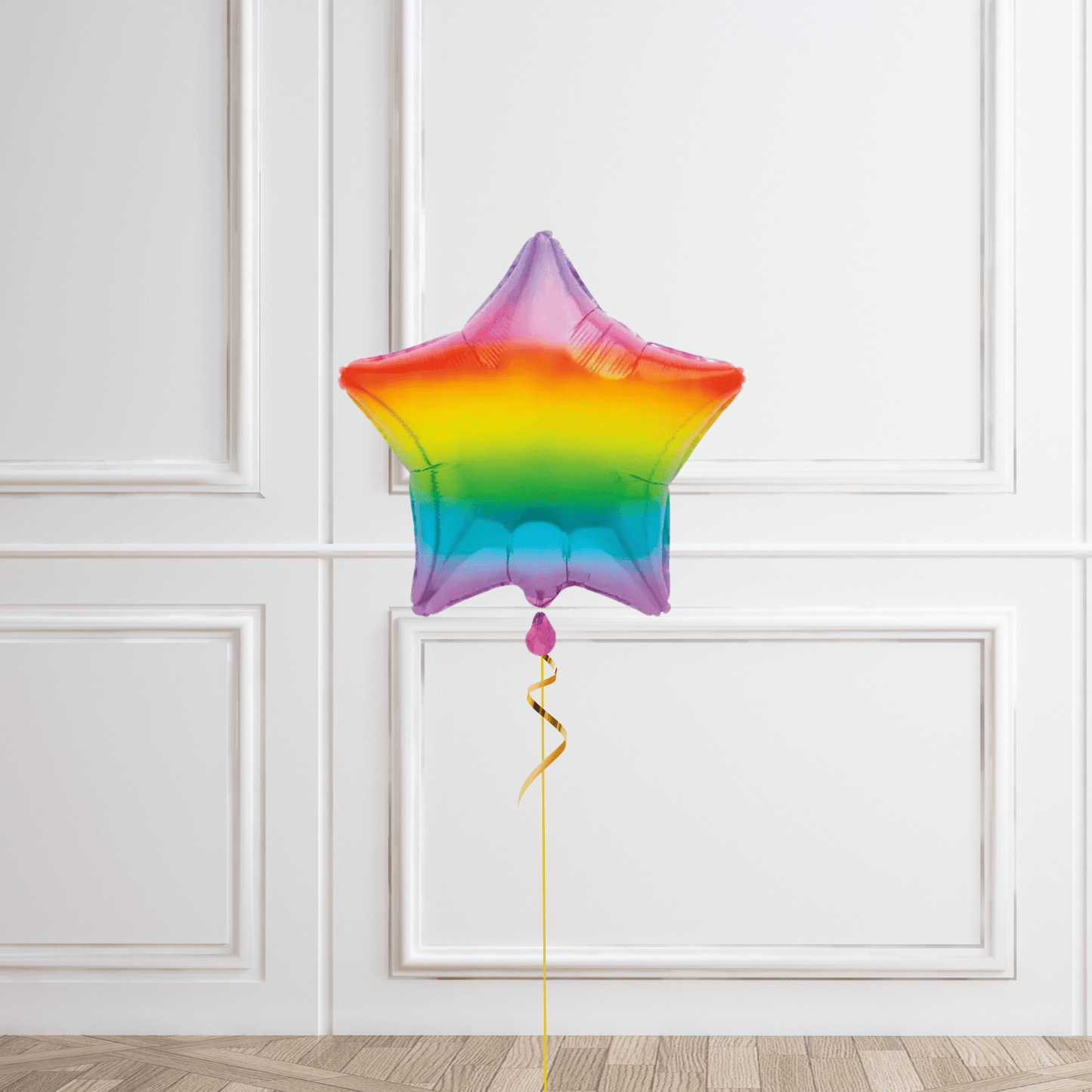 18 - Inch Gradient Rainbow Foil Star Helium Balloon – Vibrant Party Decor | The Party Hut