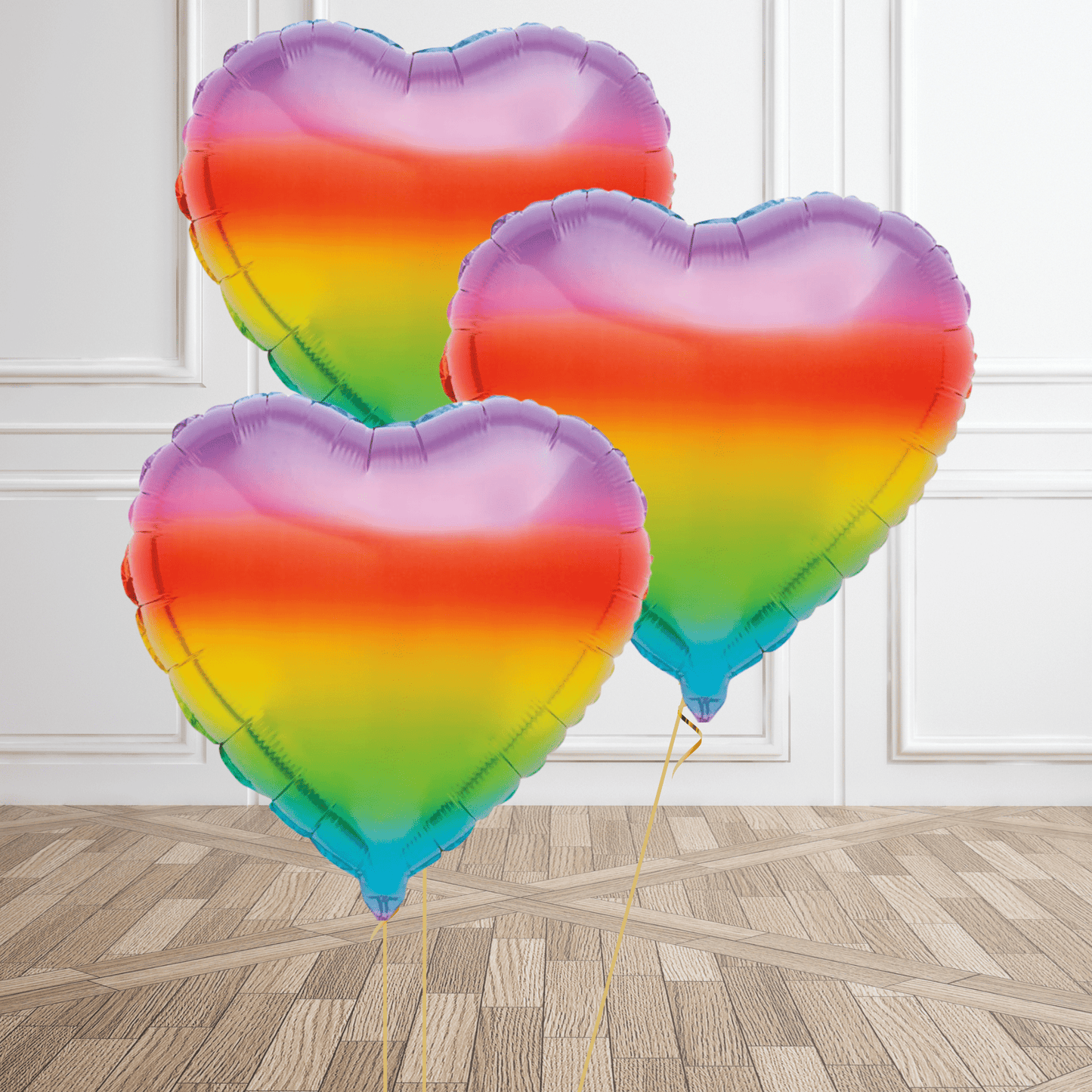 18 - Inch Gradient Rainbow Heart Foil Balloon | The Party Hut