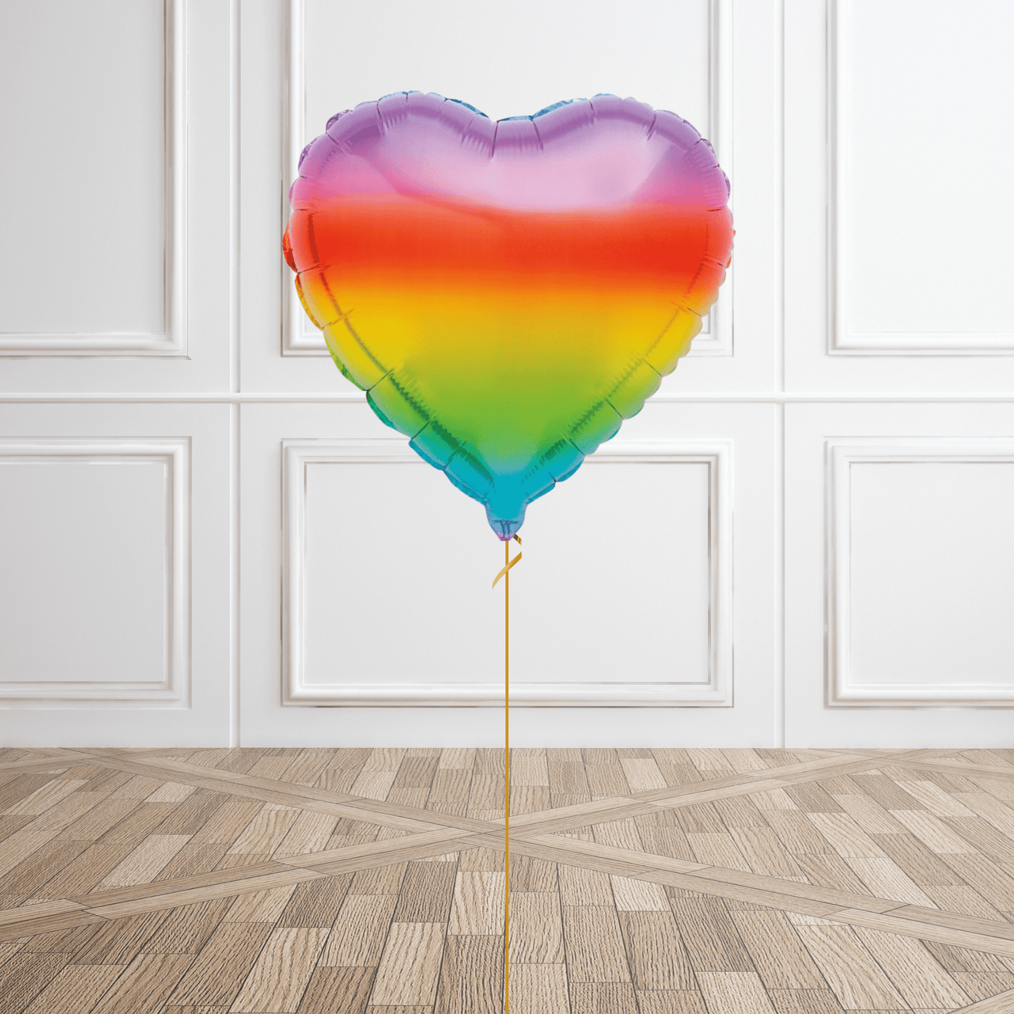 18 - Inch Gradient Rainbow Heart Foil Balloon | The Party Hut