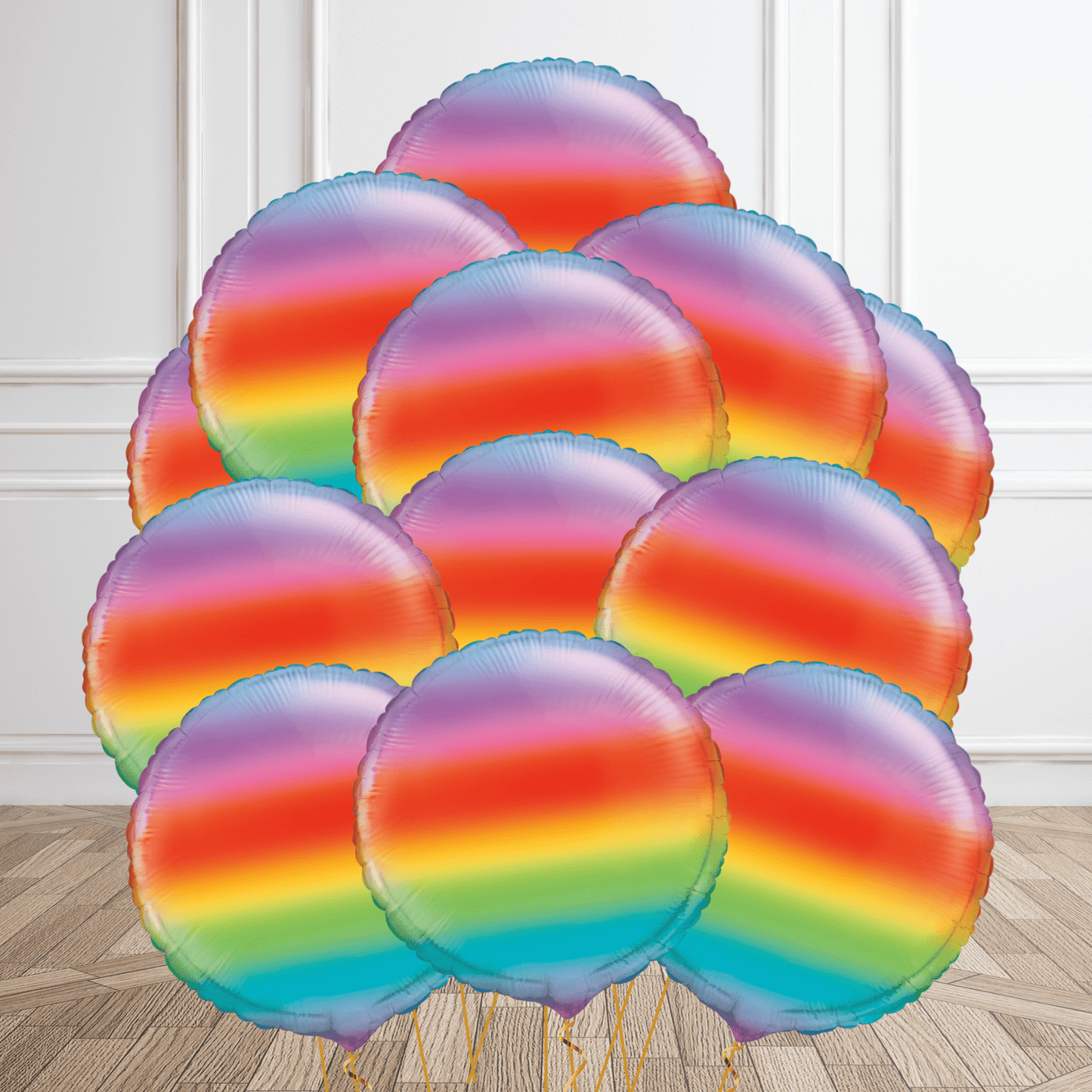 18 - Inch Gradient Rainbow Round Foil Balloon | The Party Hut