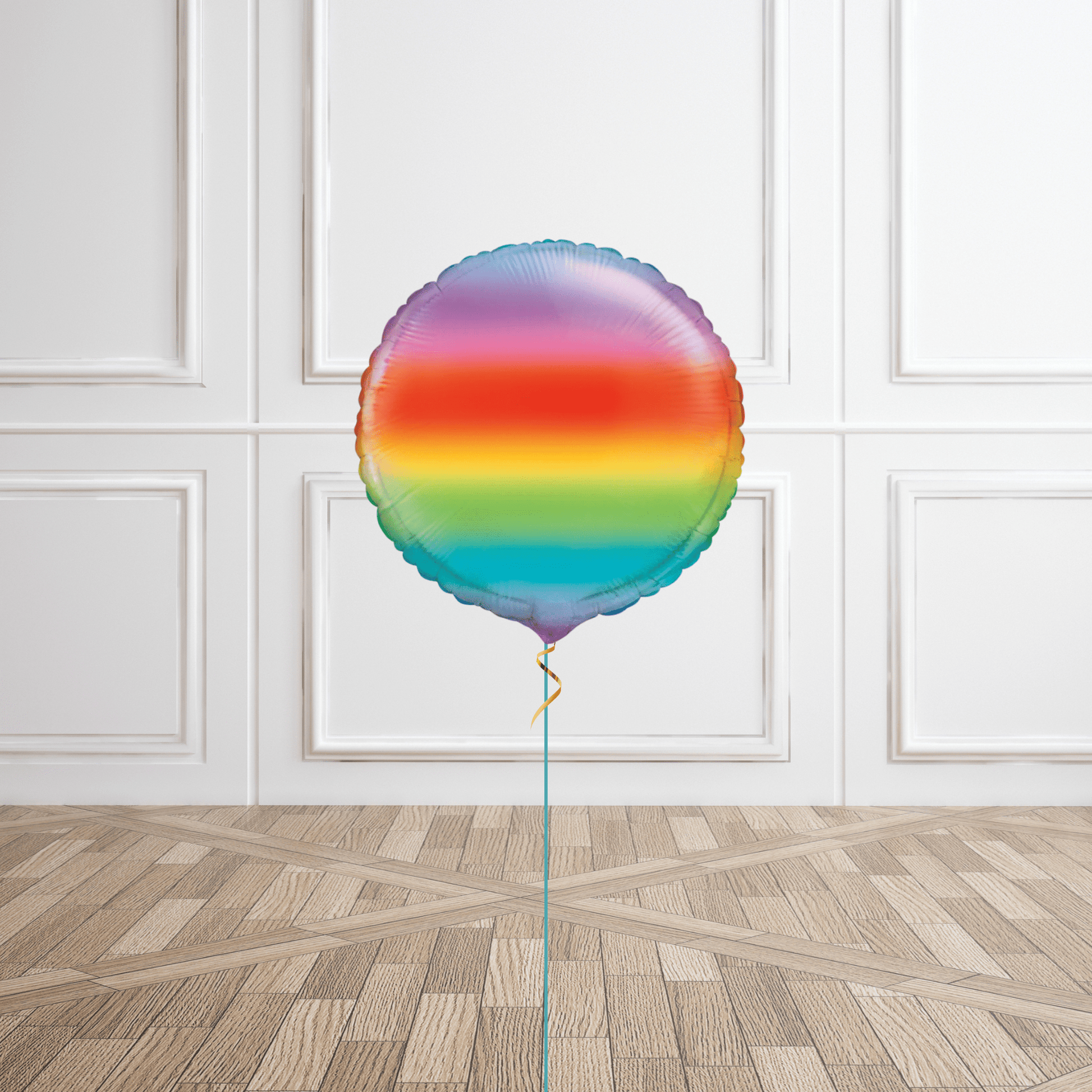 18-Inch Gradient Rainbow Round Foil Balloon