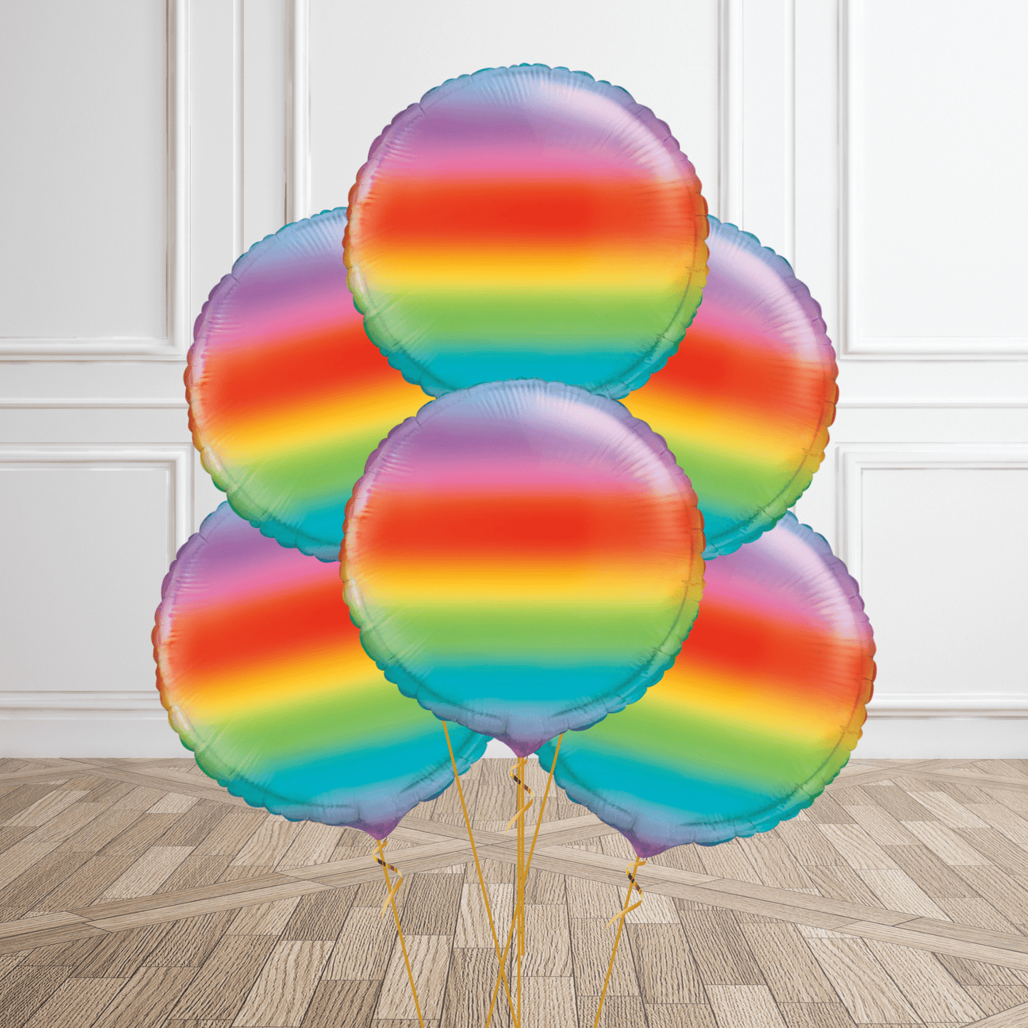 18 - Inch Gradient Rainbow Round Foil Balloon | The Party Hut