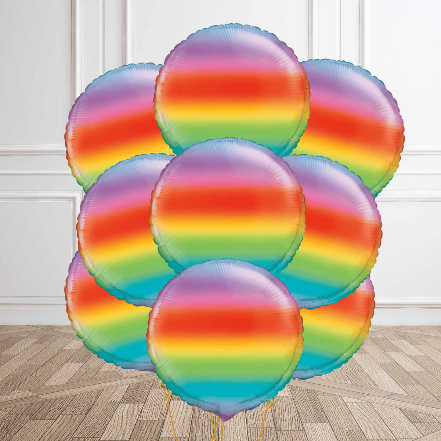 18 - Inch Gradient Rainbow Round Foil Balloon | The Party Hut