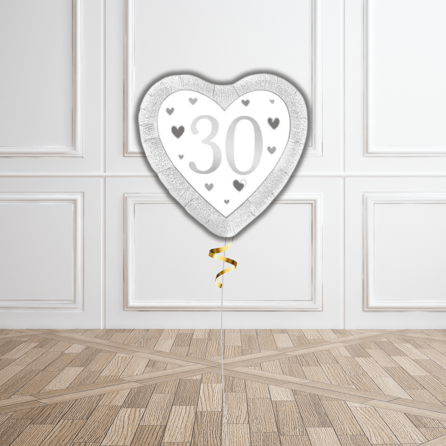 18 - inch Happy 30th Anniversary Heart Foil Balloon | The Party Hut