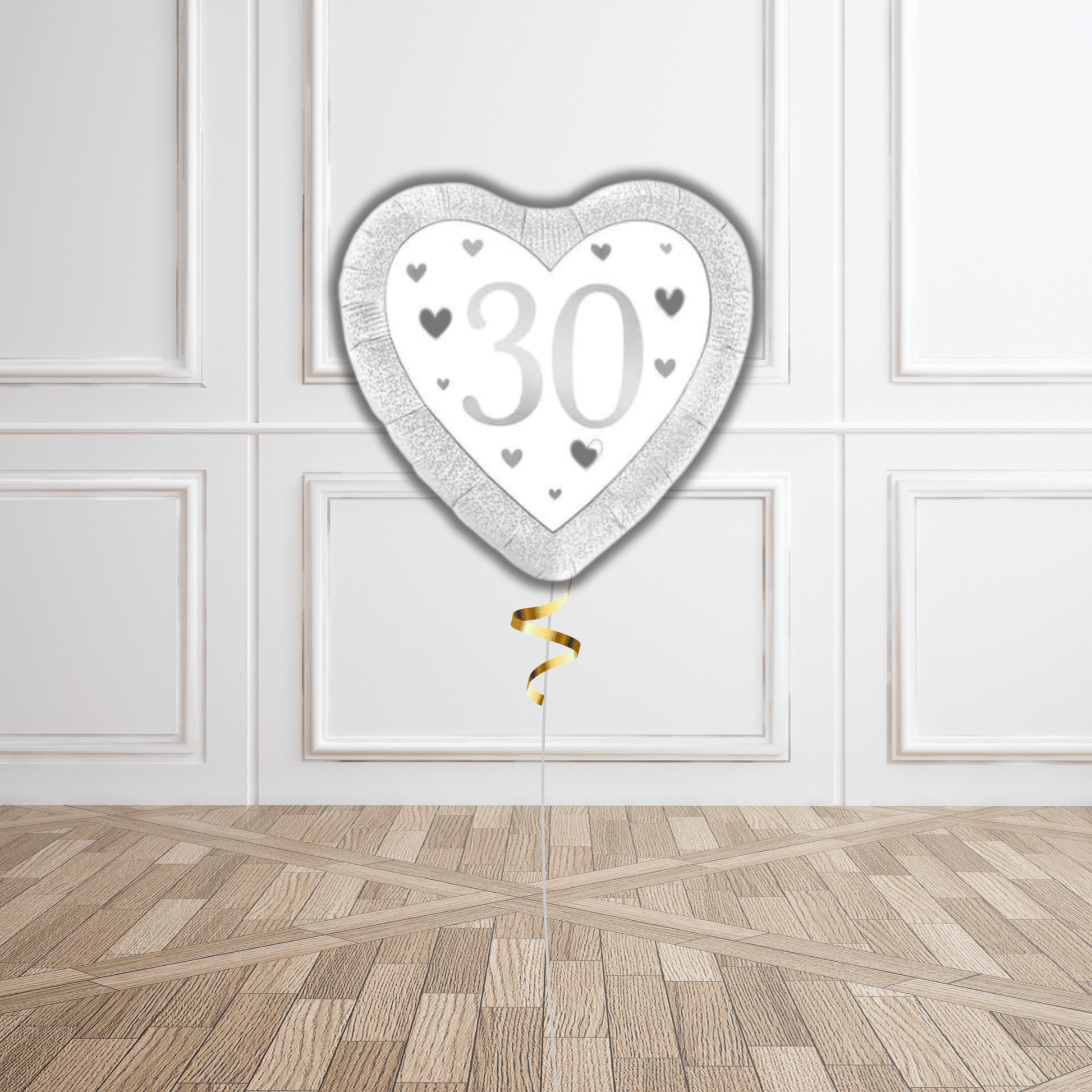 18-inch Happy 30th Anniversary Heart Foil Balloon