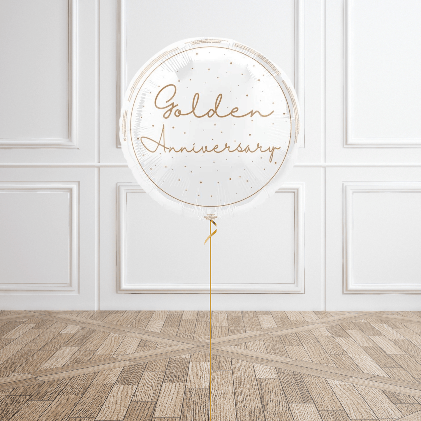 18 - Inch Happy 50th (Golden) Anniversary Foil Balloon | The Party Hut