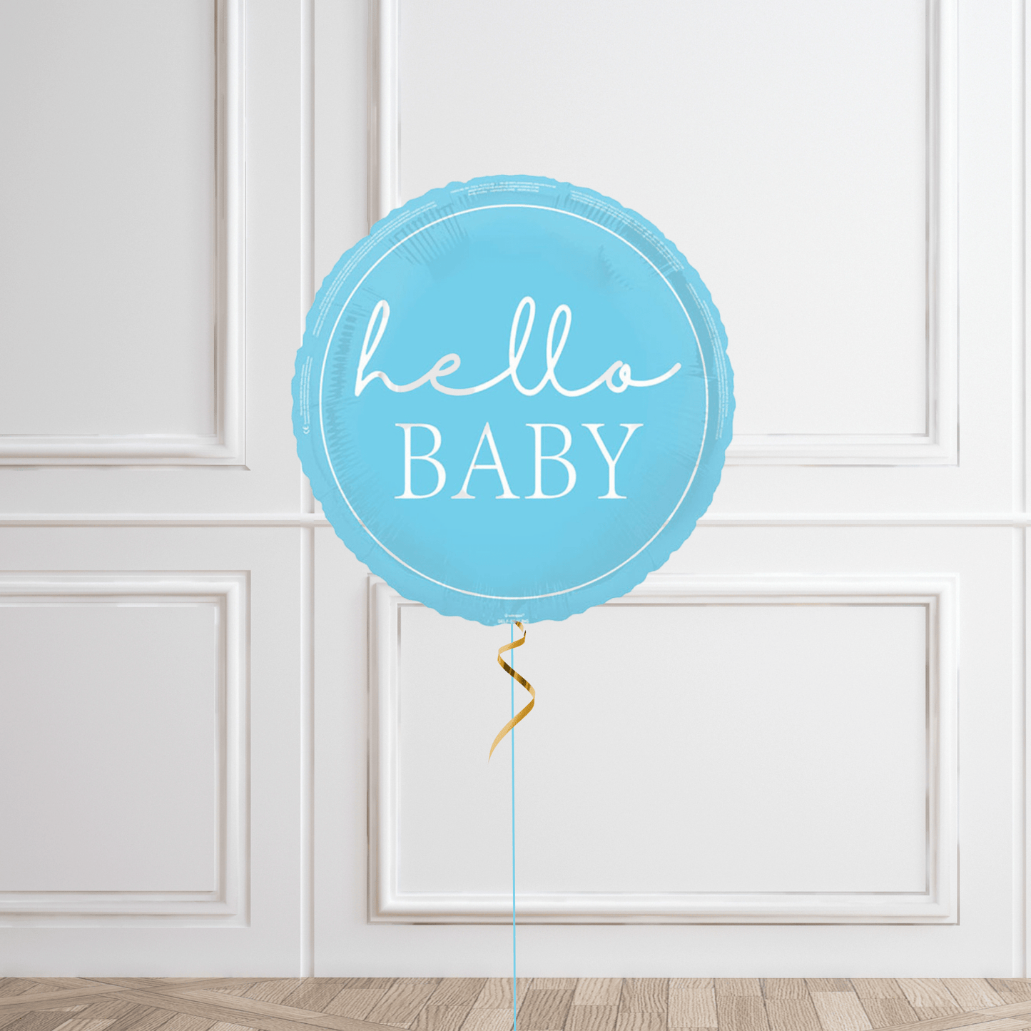 18 - Inch Hello Baby Blue Helium Balloon – Perfect for Baby Showers | The Party Hut