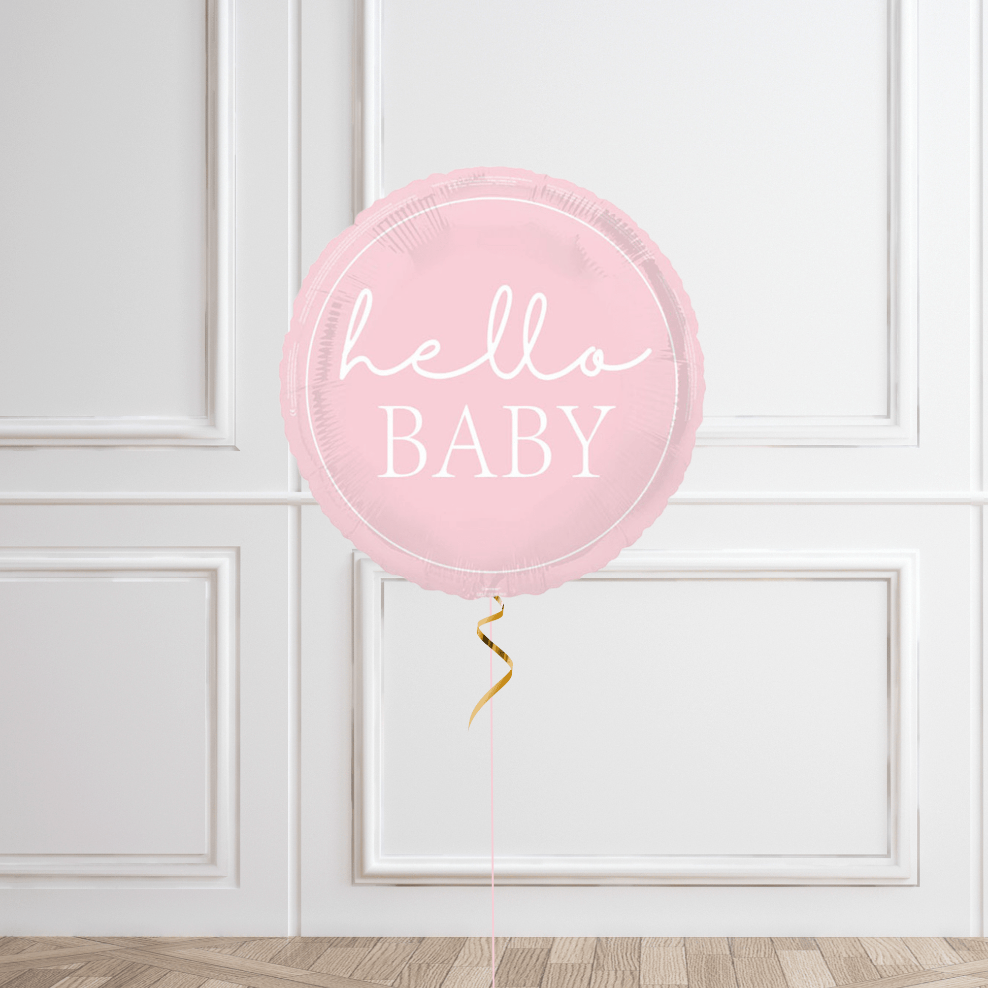 18-Inch Hello Baby Pink Helium Balloon – Adorable Baby Celebration Decor