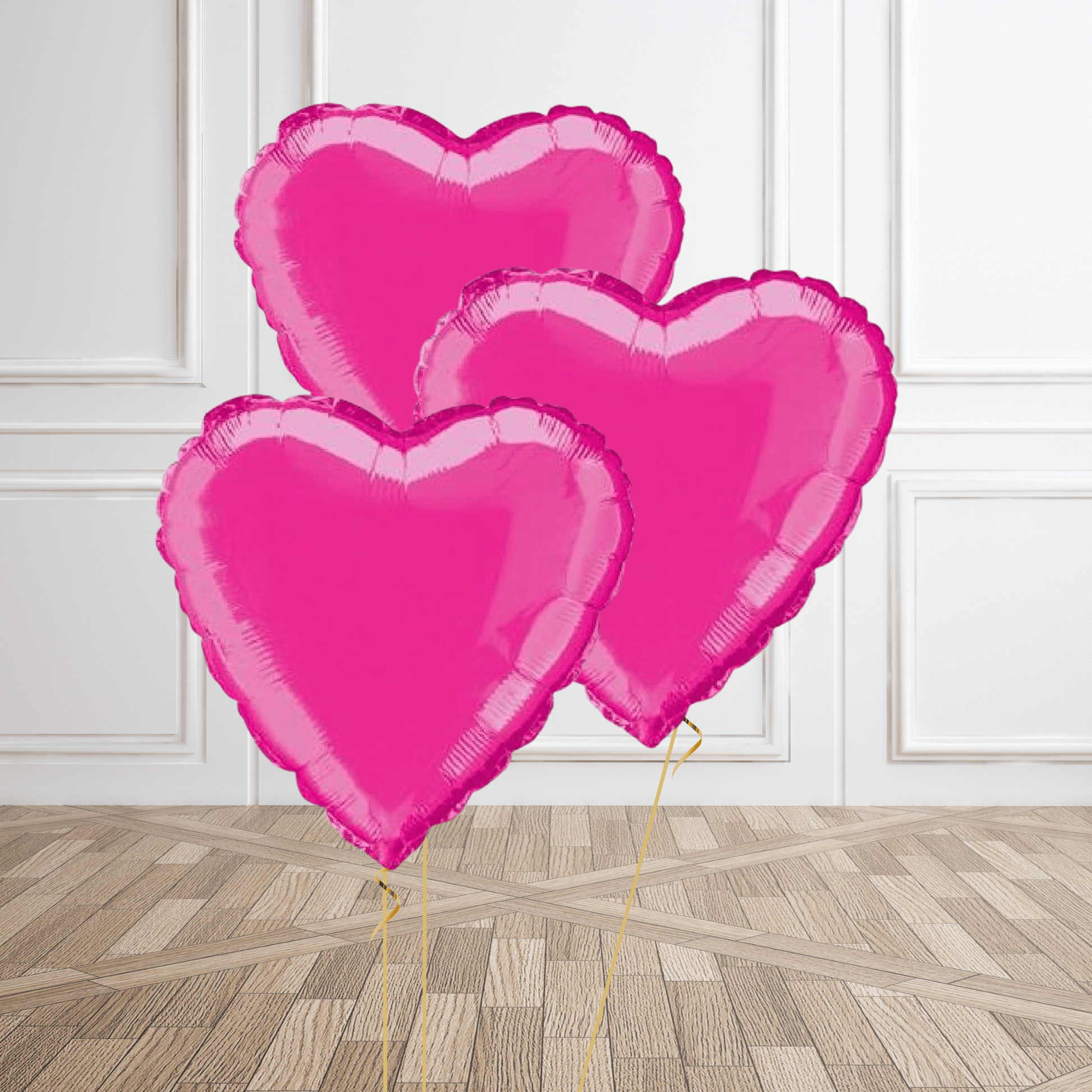 Hot Pink Heart Foil Balloon Package