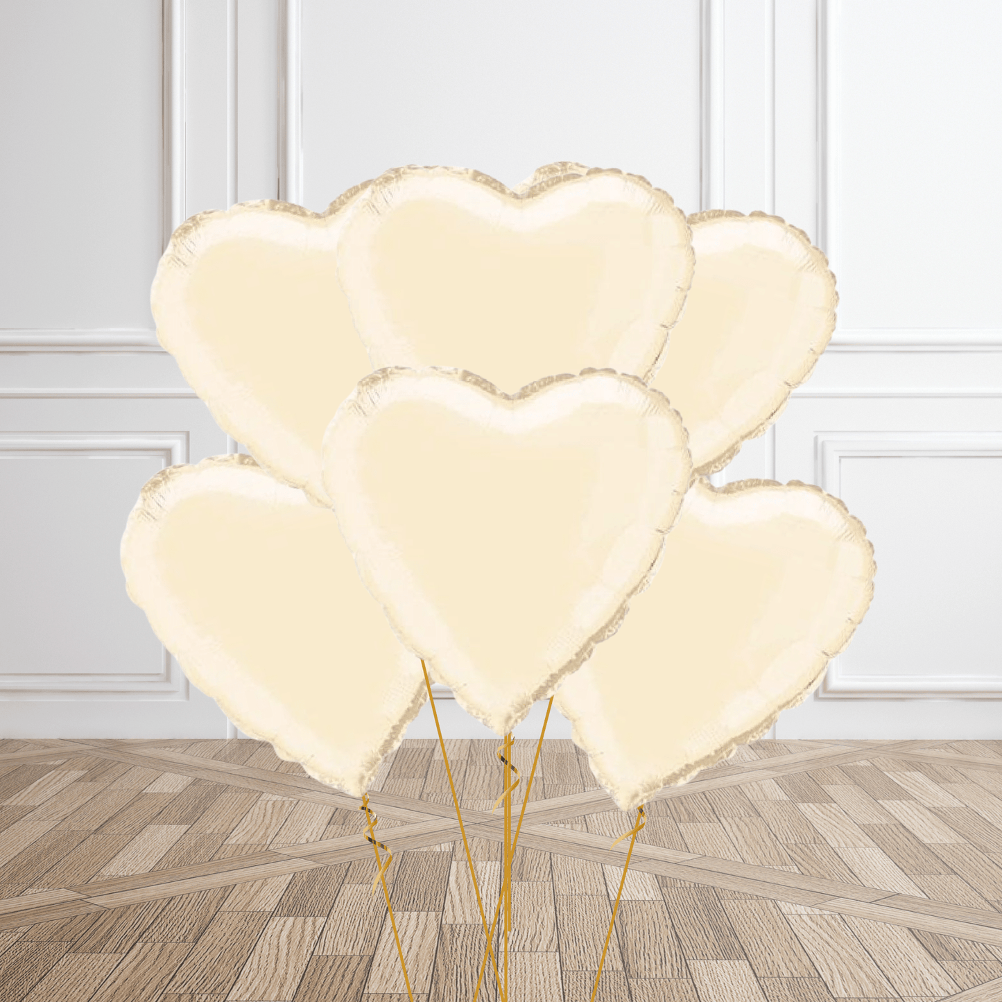 18 - Inch Ivory Heart Foil Balloon | The Party Hut