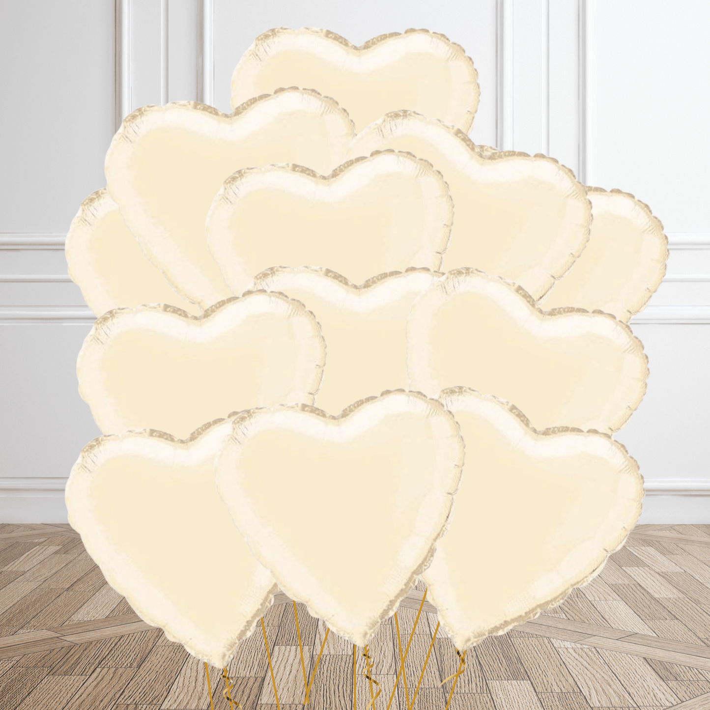 18 - Inch Ivory Heart Foil Balloon | The Party Hut