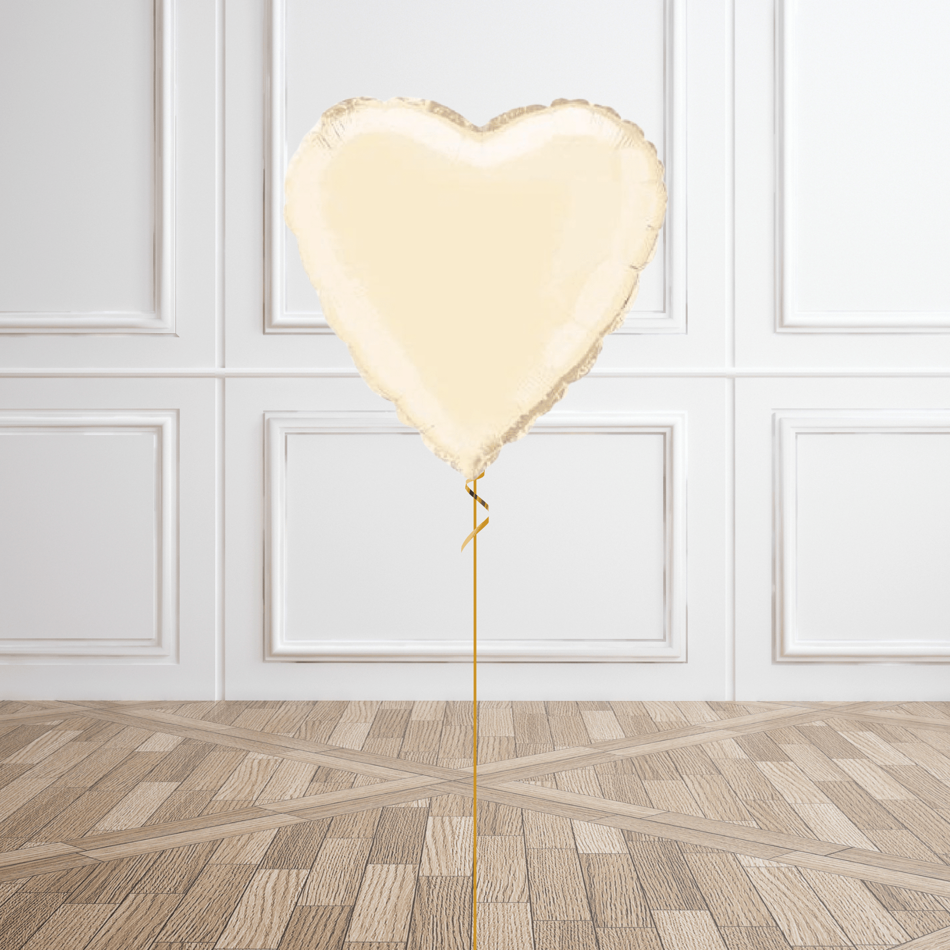 Ivory Heart Foil Balloon Package