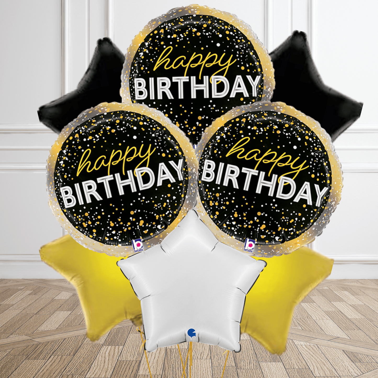 18 - Inch Metallic Birthday Party Foil Balloon Package | The Party Hut