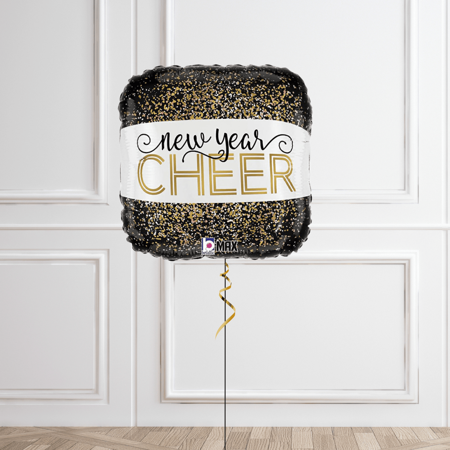 18 - Inch New Year Cheer Helium Balloon – Metallic Festive Party Decoration | The Party Hut