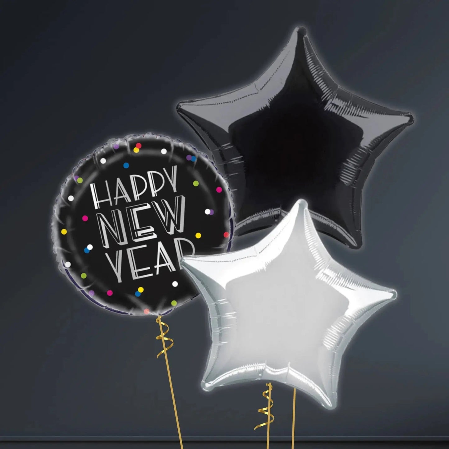 18 - Inch New Year Neon Dots Foil Balloon | The Party Hut