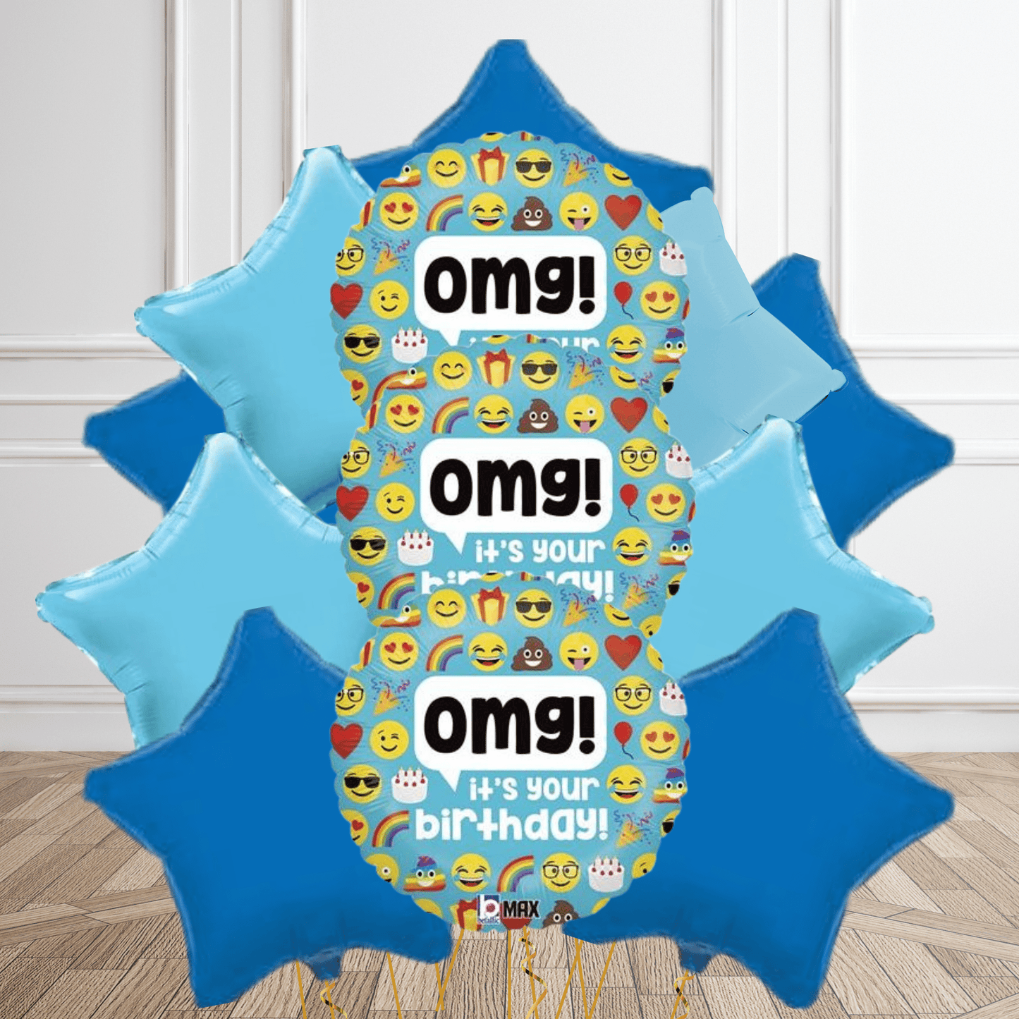 18 - Inch OMG Emoji Birthday Foil Balloon | The Party Hut