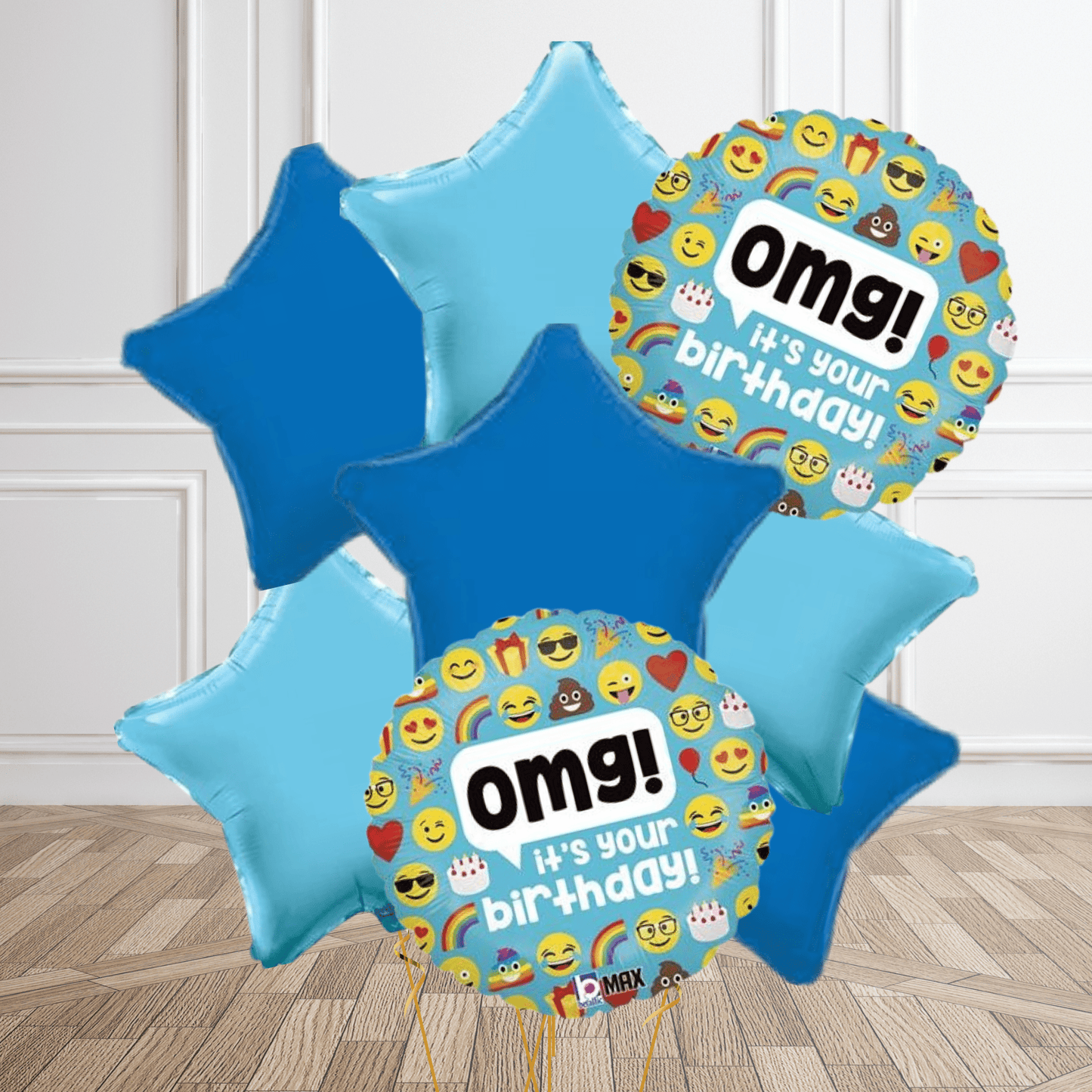 18 - Inch OMG Emoji Birthday Foil Balloon | The Party Hut