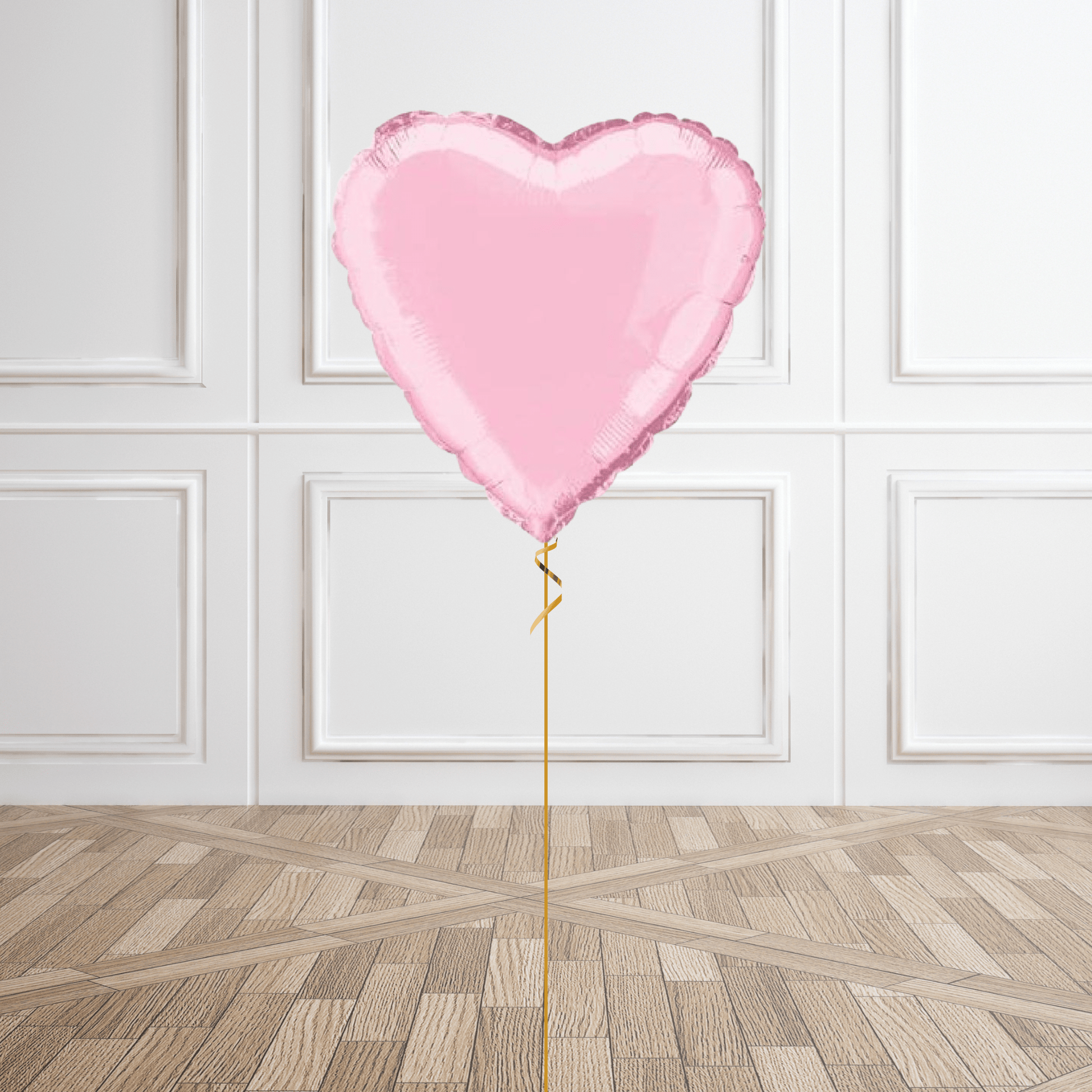 Pastel Pink Heart Foil Balloon Package