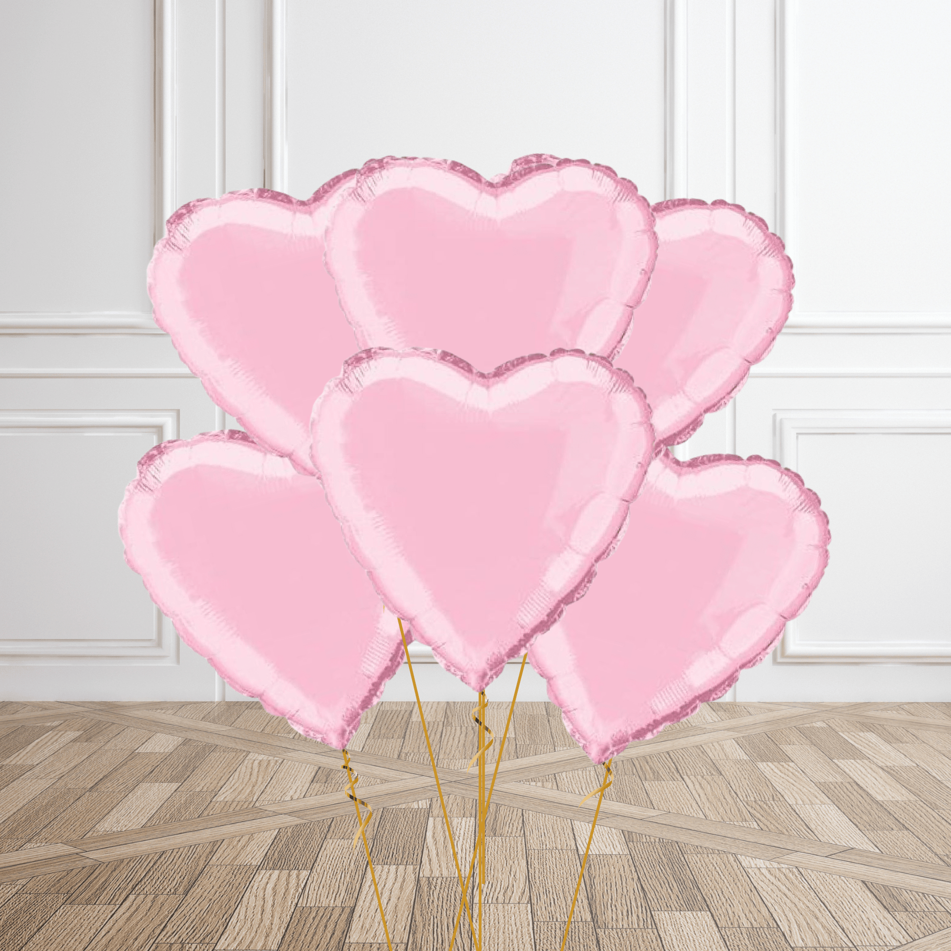 Pastel Pink Heart Foil Balloon Package