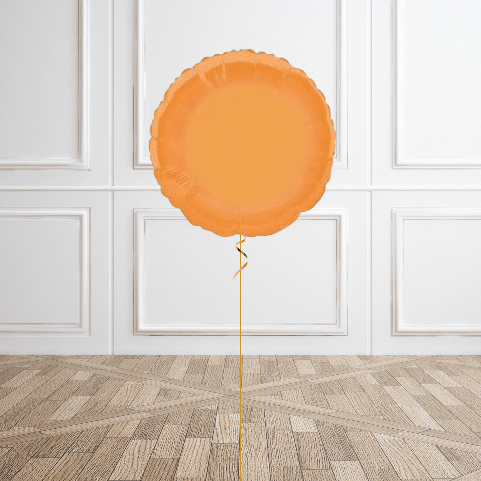 Round Orange Foil Balloon Package