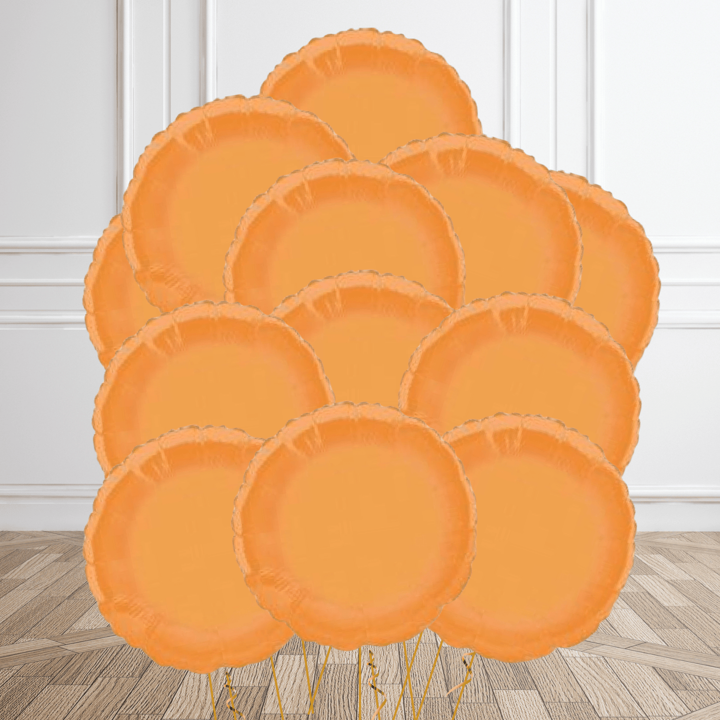 18 - Inch Round Orange Foil Balloon | The Party Hut