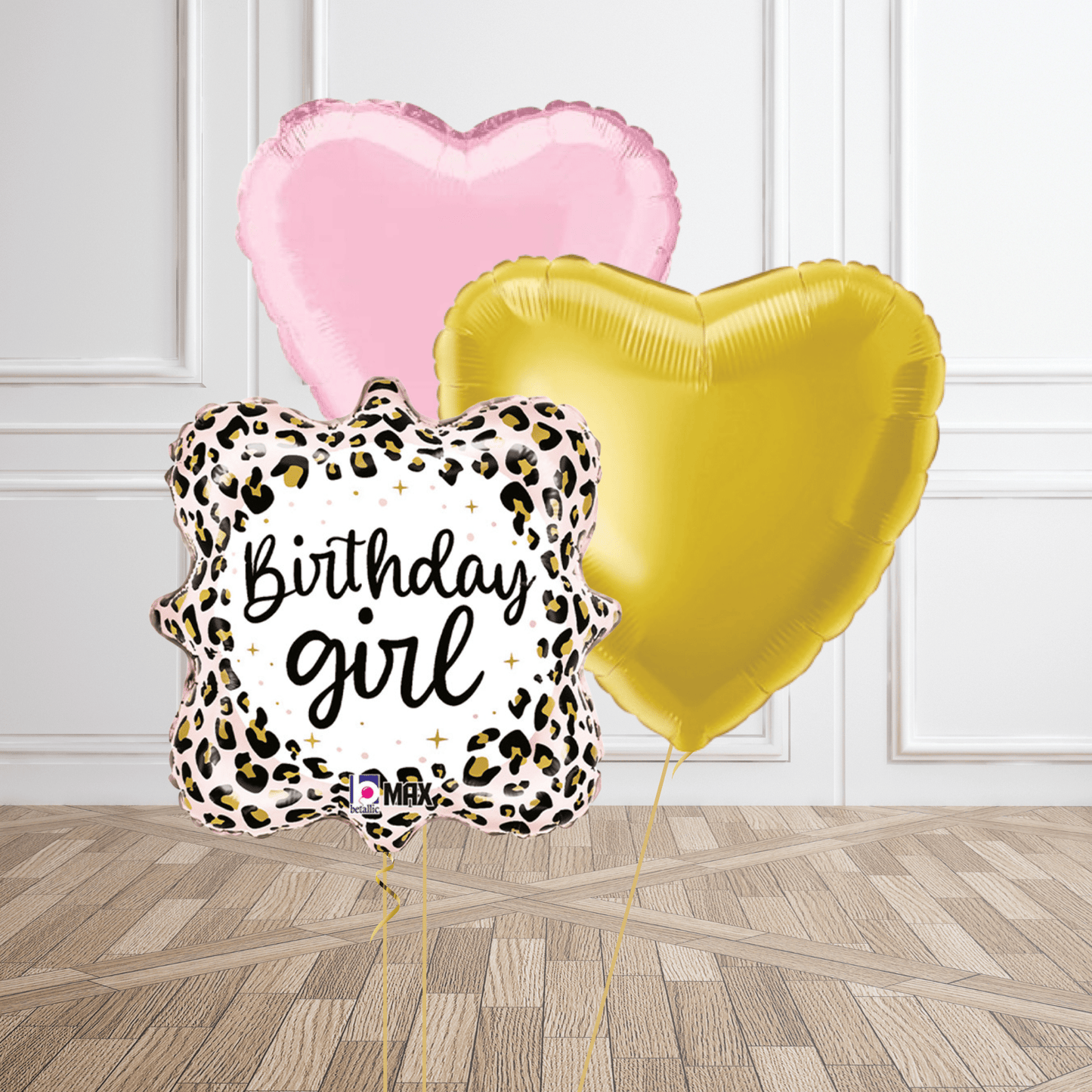 18 - Inch Satin Leopard Birthday Girl Balloon - Pink | The Party Hut