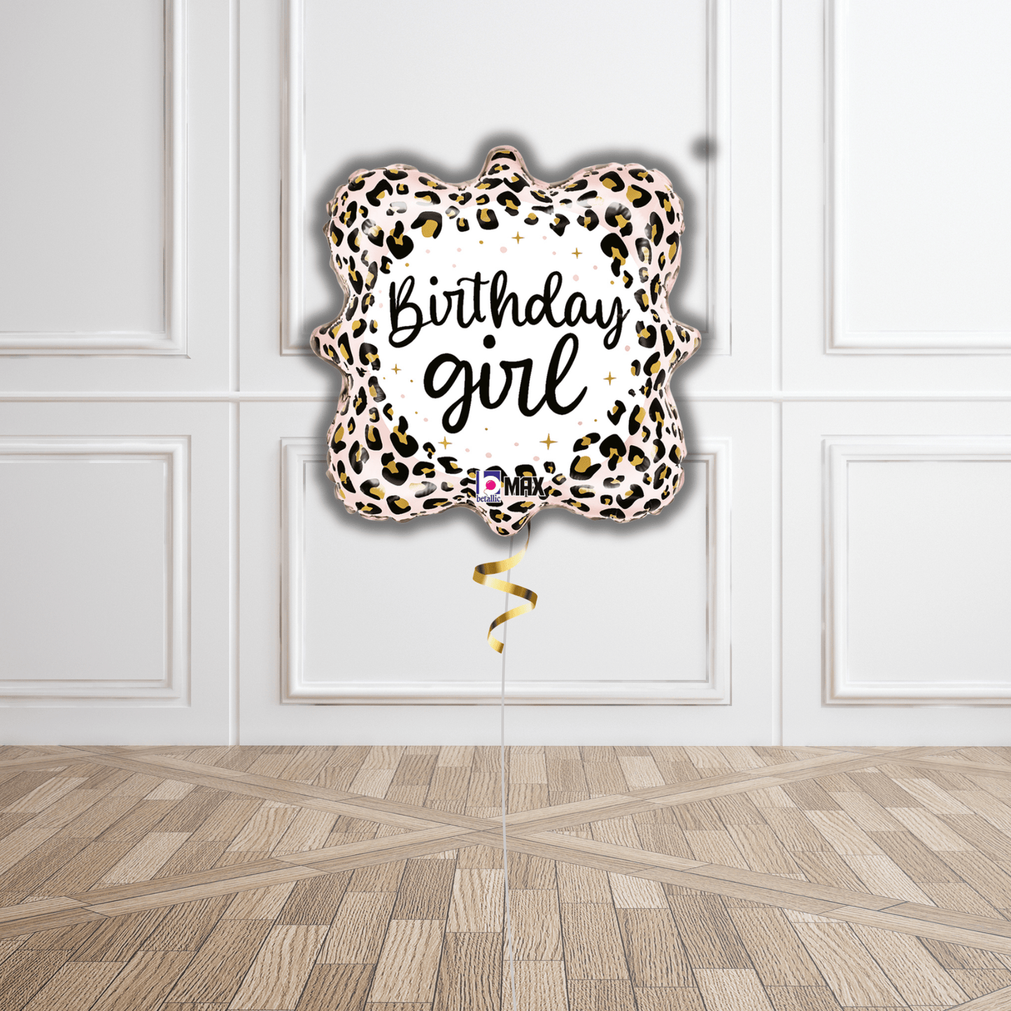 18 - Inch Satin Leopard Birthday Girl Balloon - Pink | The Party Hut