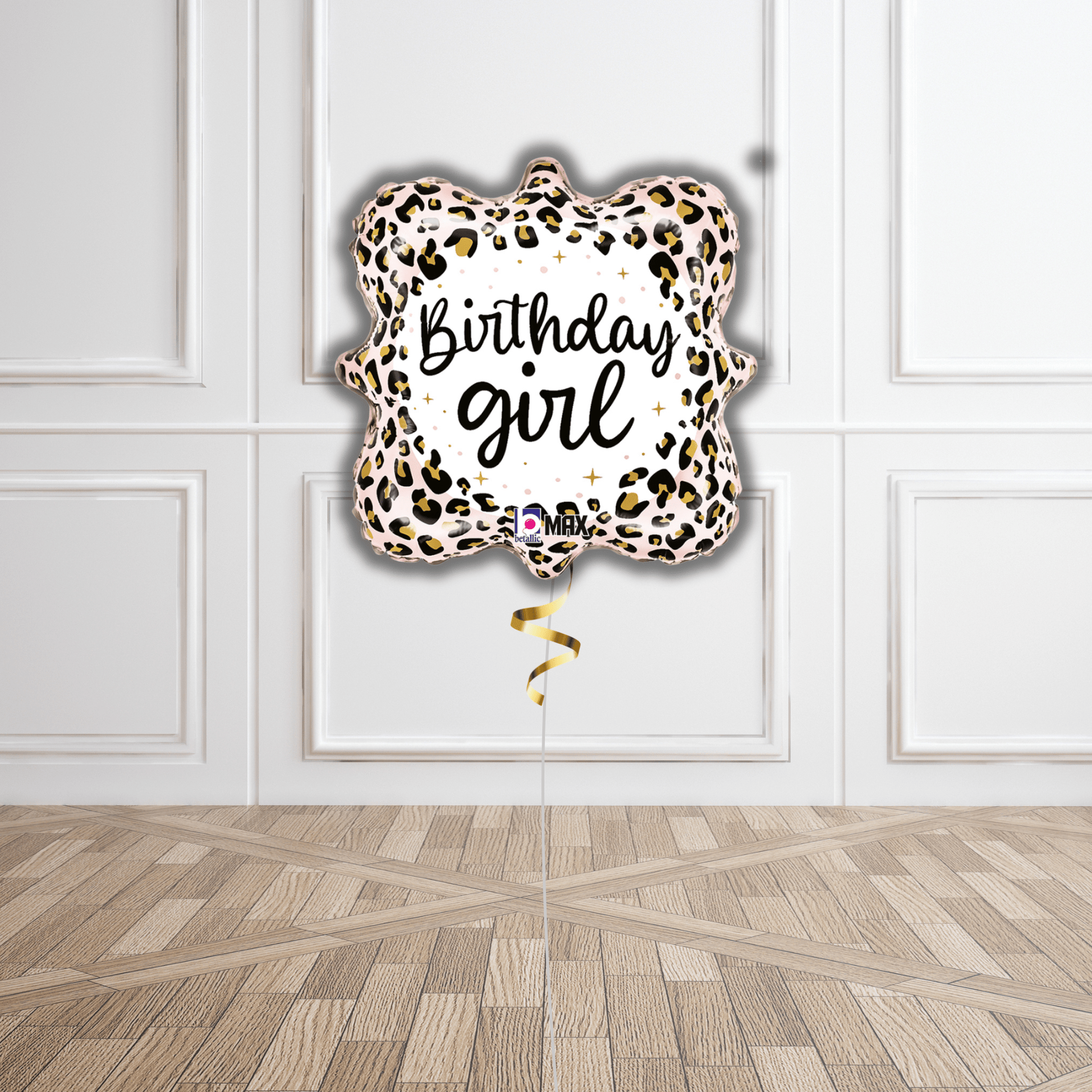 Leopard Print "Birthday Girl" Balloon Bouquet - Eco-Friendly Glam