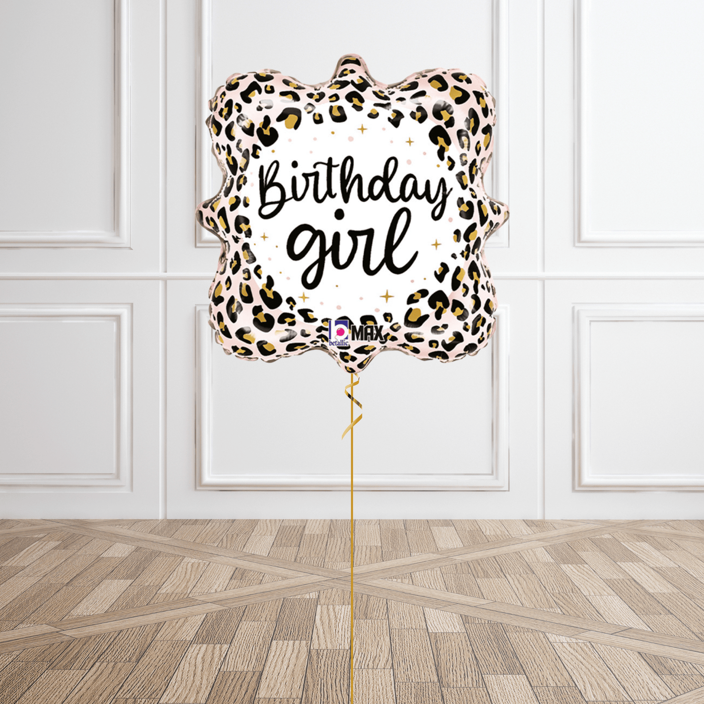 18 - Inch Satin Leopard Birthday Girl Balloon - Pink | The Party Hut