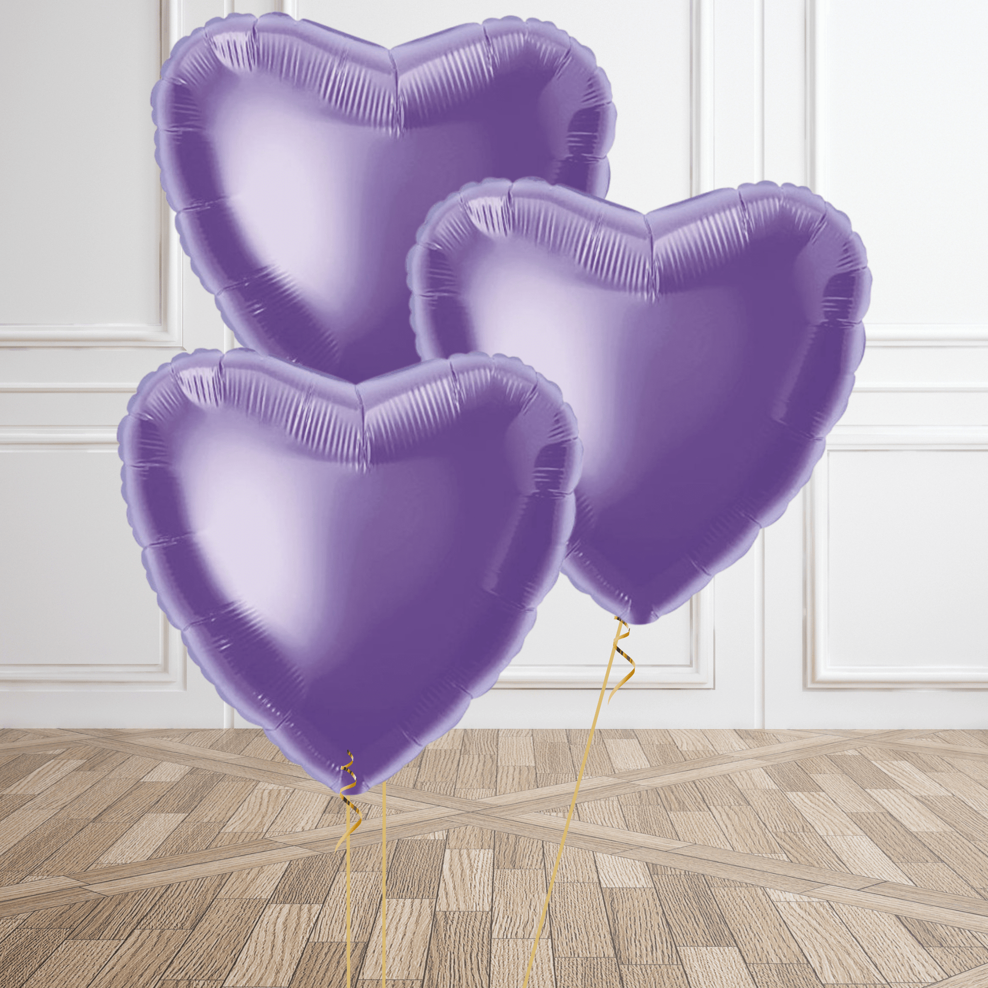 Lavender Heart Foil Balloon Package