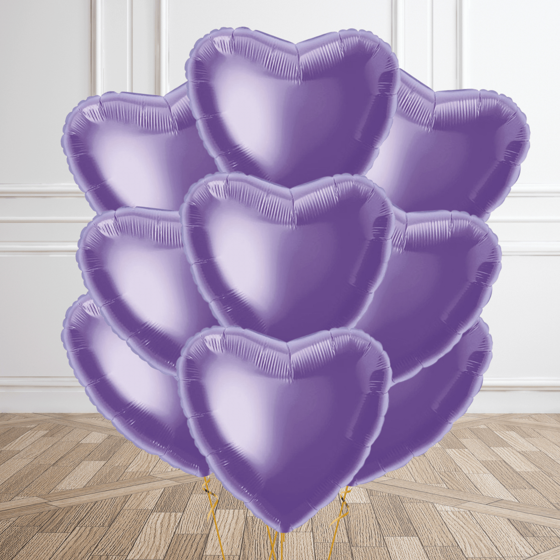 Lavender Heart Foil Balloon Package