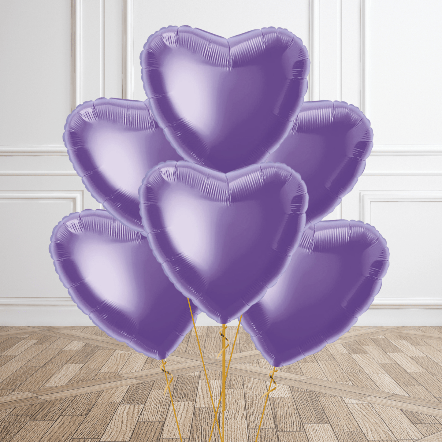 18 - Inch Solid Lavender Heart Foil Balloon | The Party Hut