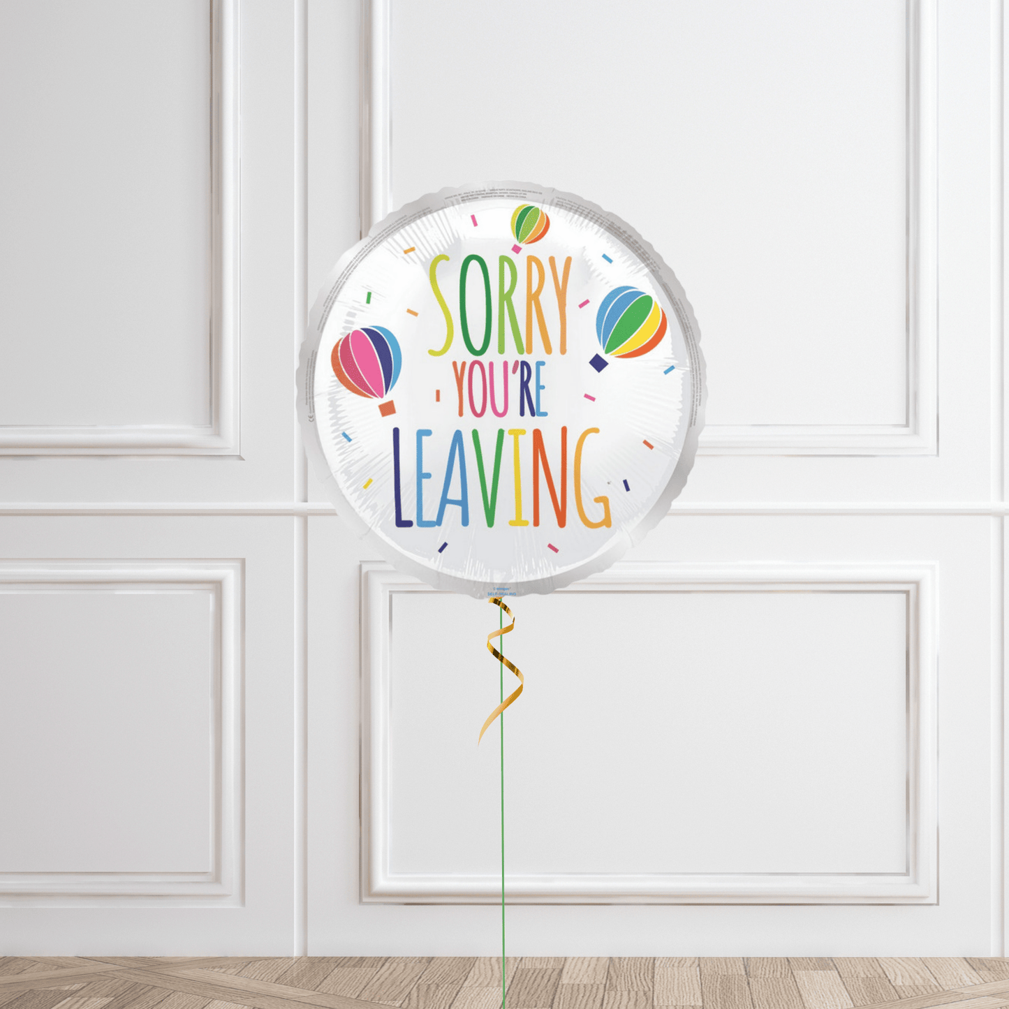 18 - Inch Sorry You’re Leaving Hot Air Balloon Helium Balloon – Farewell Party Decoration | The Party Hut