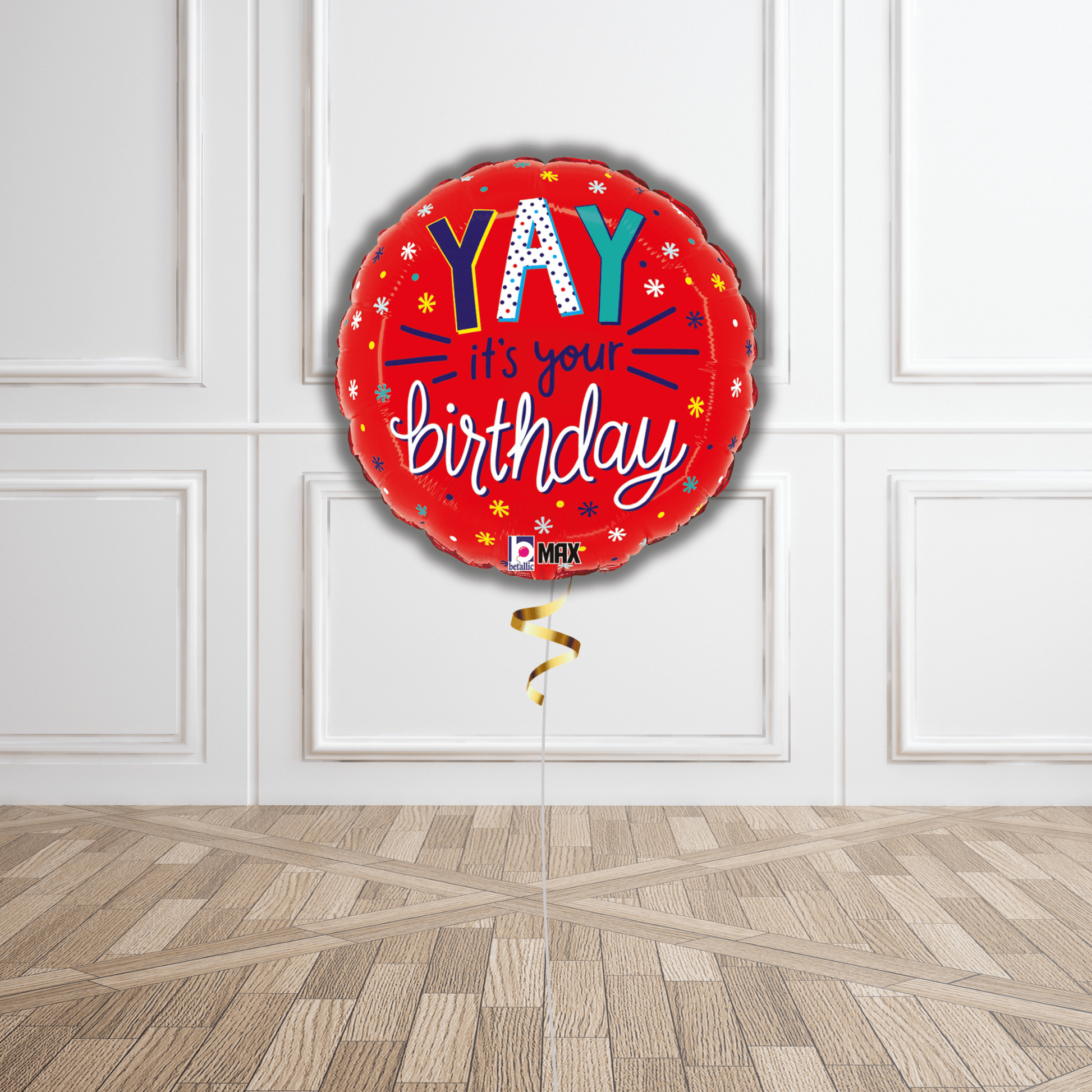 18-Inch YAY It’s Your Birthday Helium Balloon – Fun Party Decoration