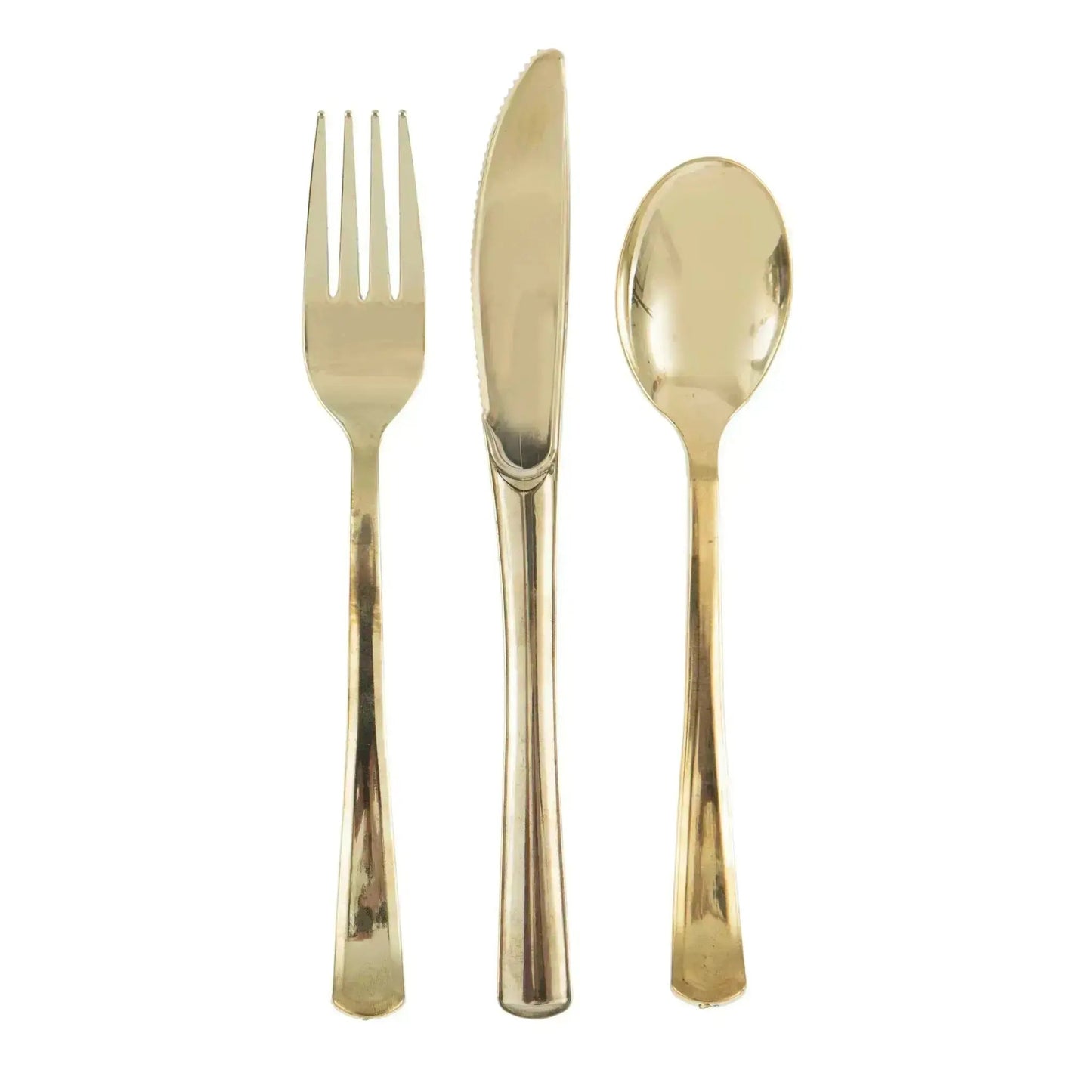 18pk Gold Cutlery Set | The Party Hut