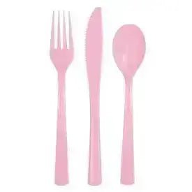 18pk Pink Cutlery Set | The Party Hut