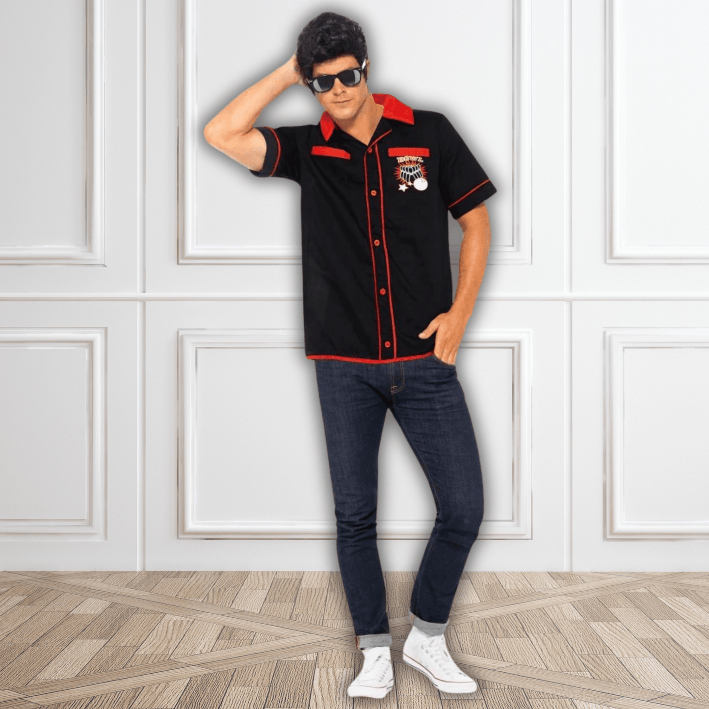 1950s Retro Bowling Shirt - Rock 'n' Roll Cool | The Party Hut