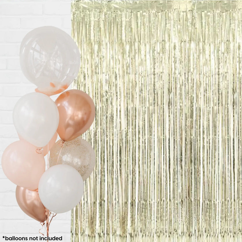 Gold Foil Shimmer Door Curtain