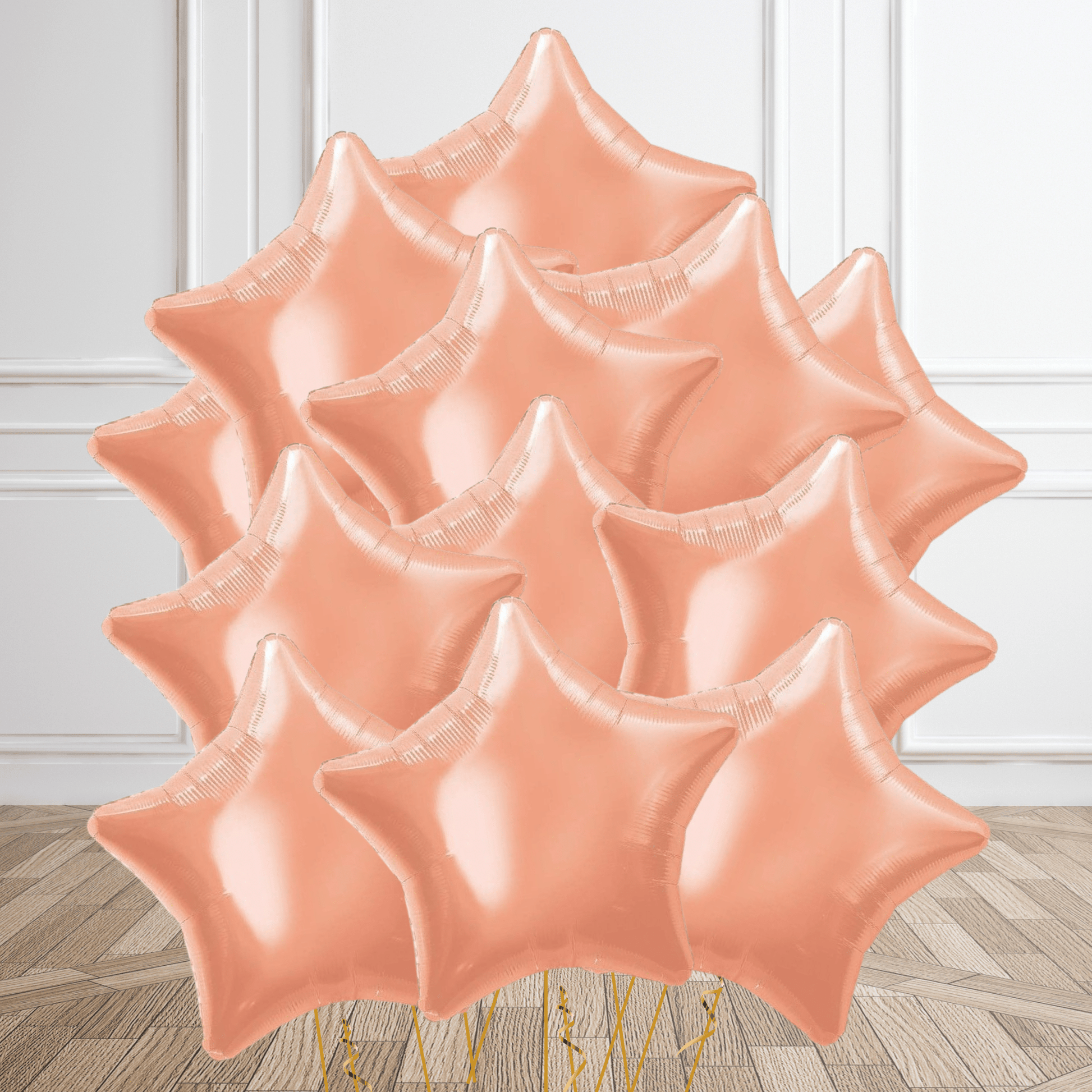 Rose Gold Star Foil Balloon Package