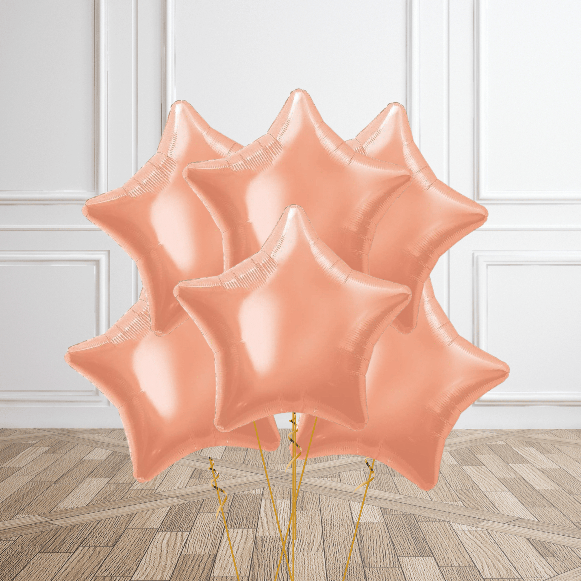 Rose Gold Star Foil Balloon Package