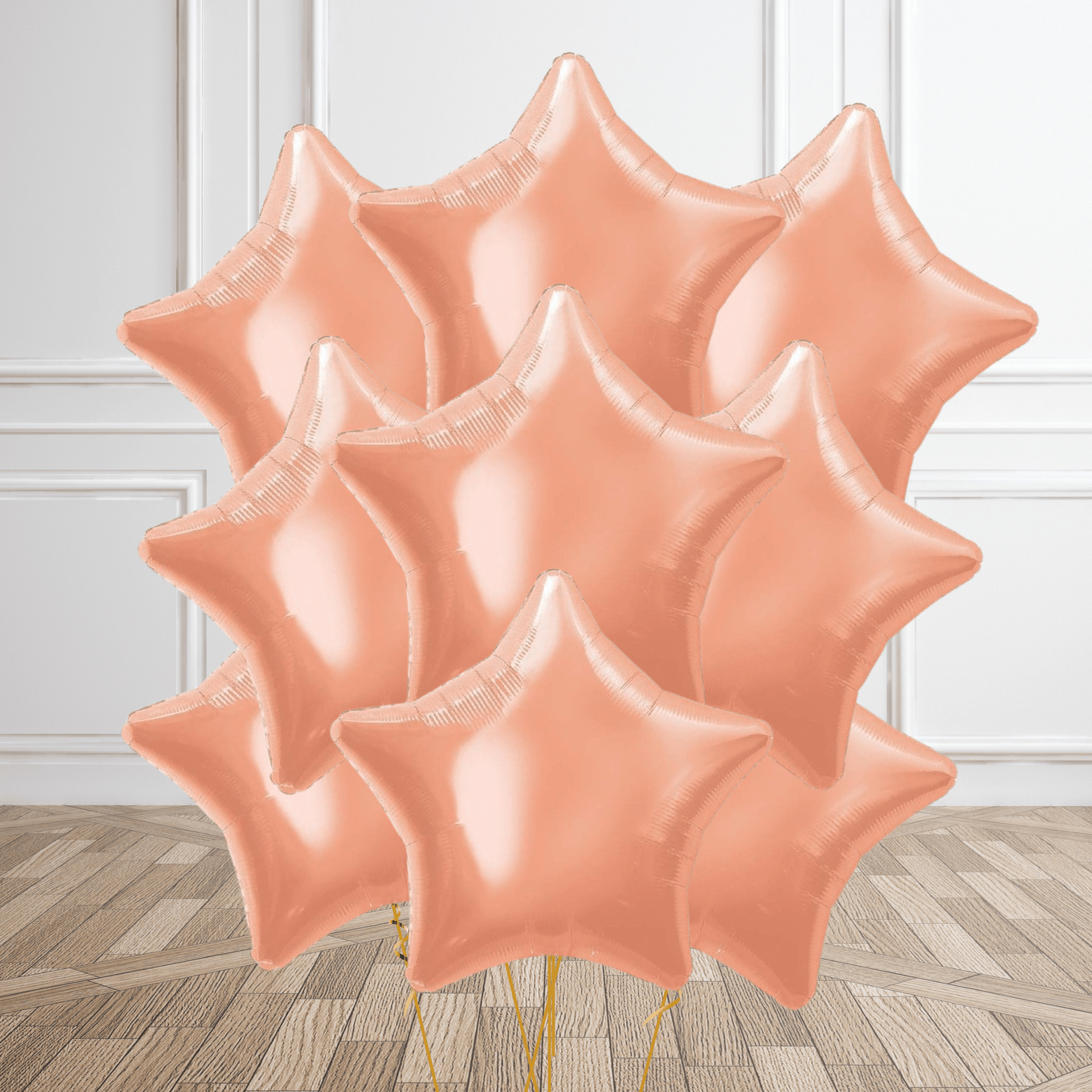 Rose Gold Star Foil Balloon Package