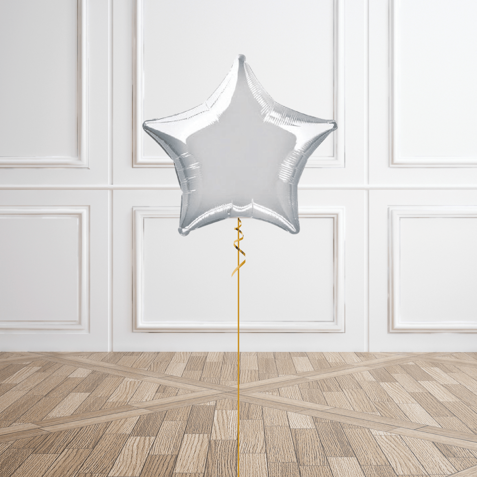 Silver Star Foil Balloon Package