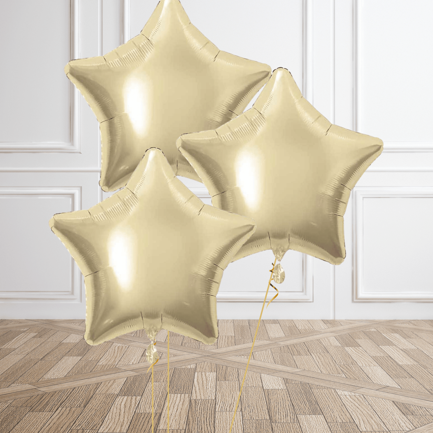 20 - Inch White Gold Star Foil Balloon | The Party Hut