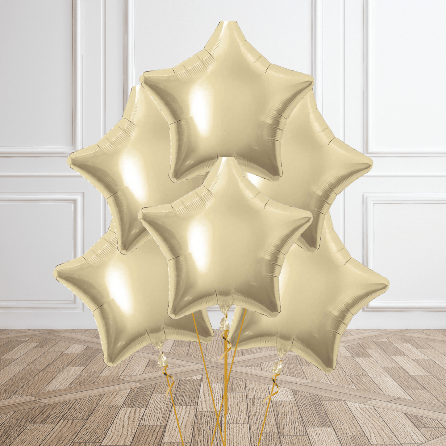 20 - Inch White Gold Star Foil Balloon | The Party Hut