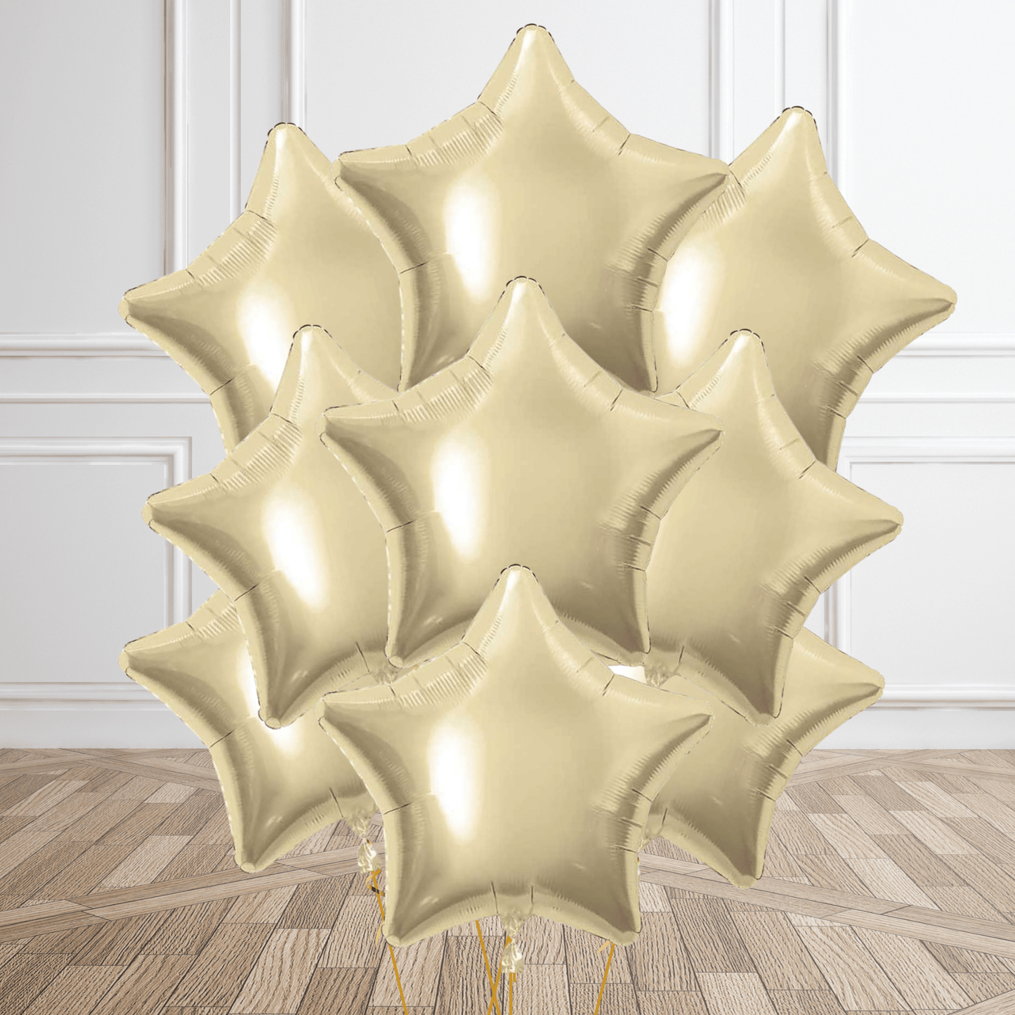 20 - Inch White Gold Star Foil Balloon | The Party Hut