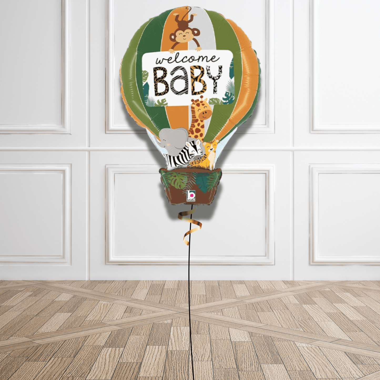 23 - inch Jungle Animals Welcome Baby Foil Balloon - Multicolor | The Party Hut