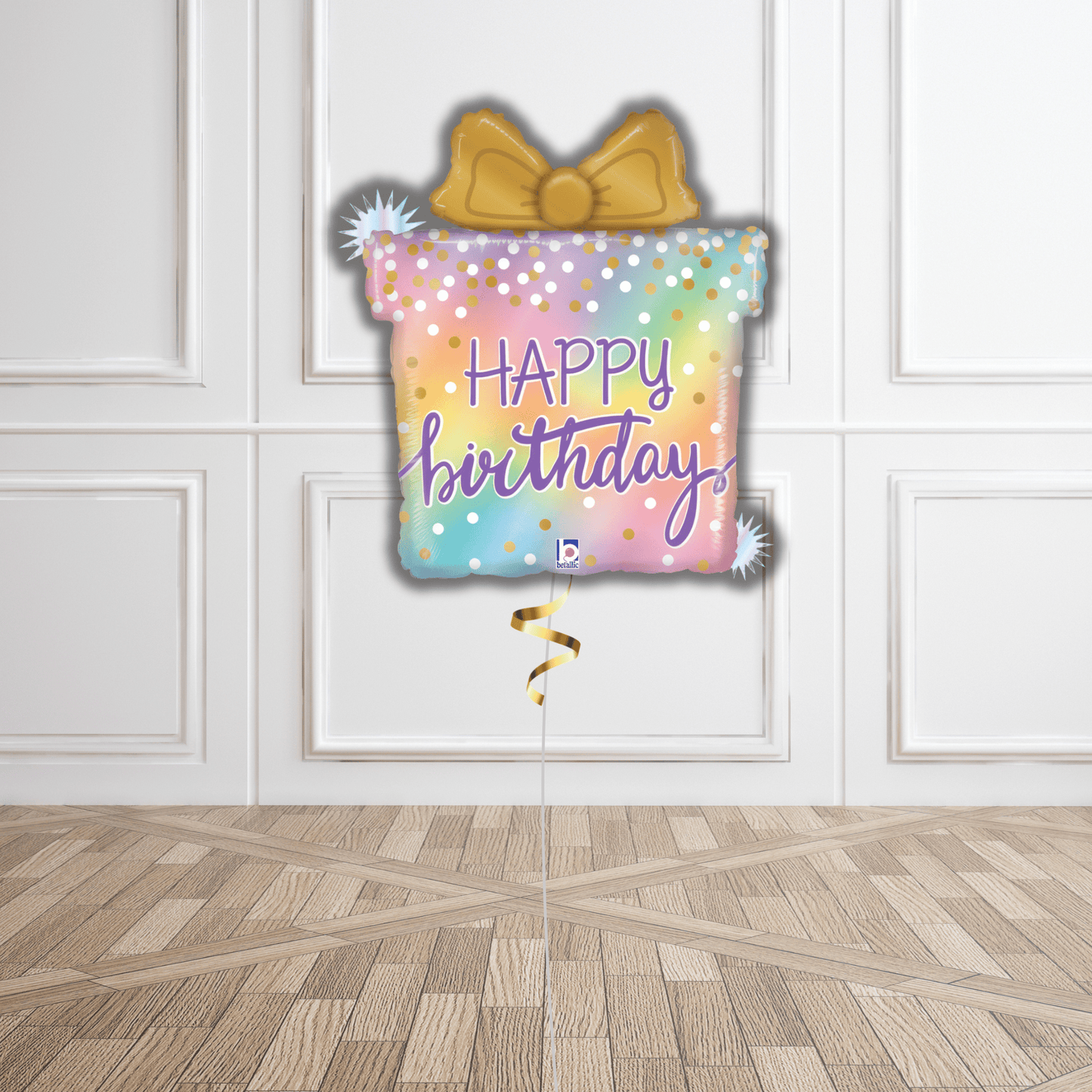 23 - inch Opal Birthday Present Foil Balloon - Multicolor | The Party Hut