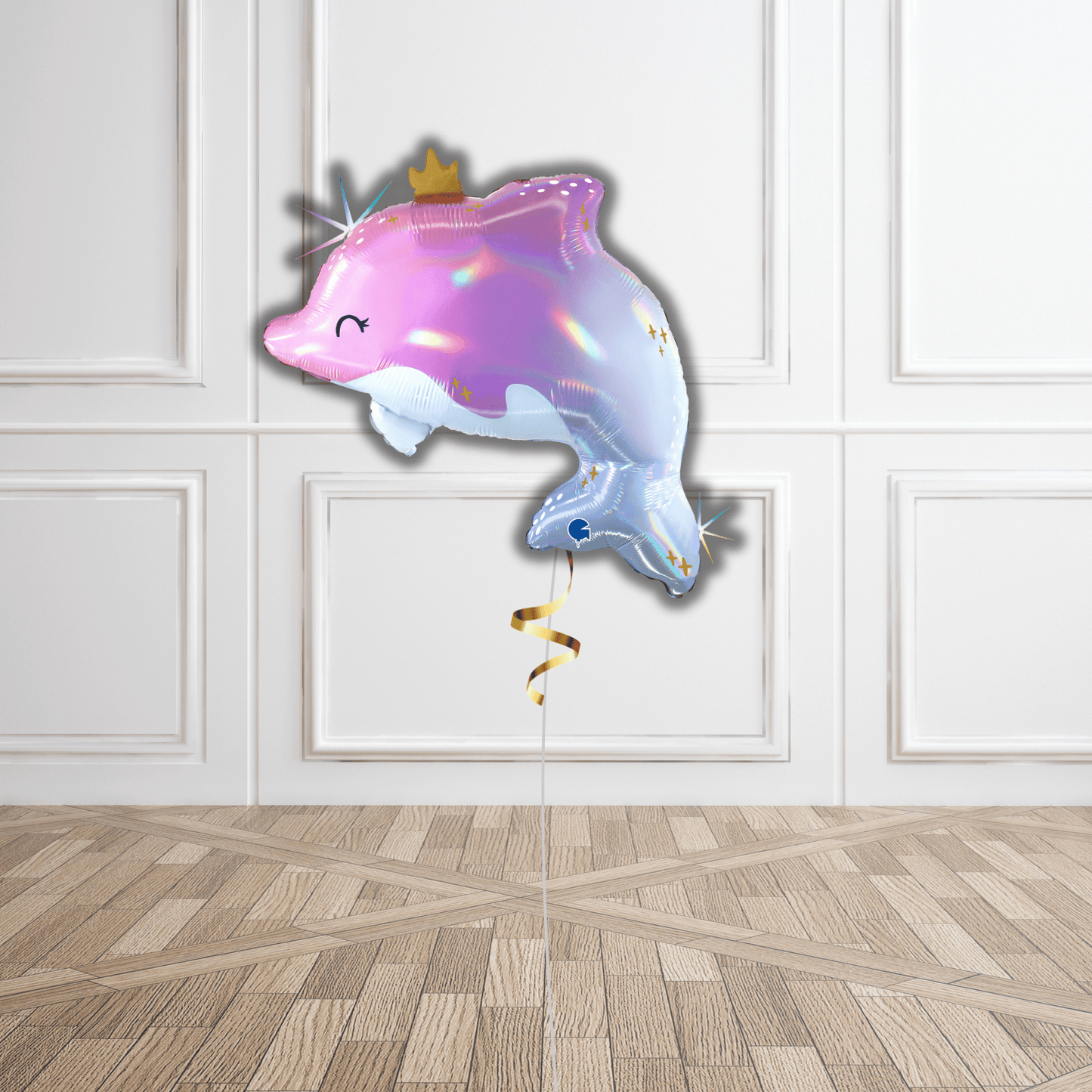 27 - inch Glowy Dolphin Foil Balloon | The Party Hut