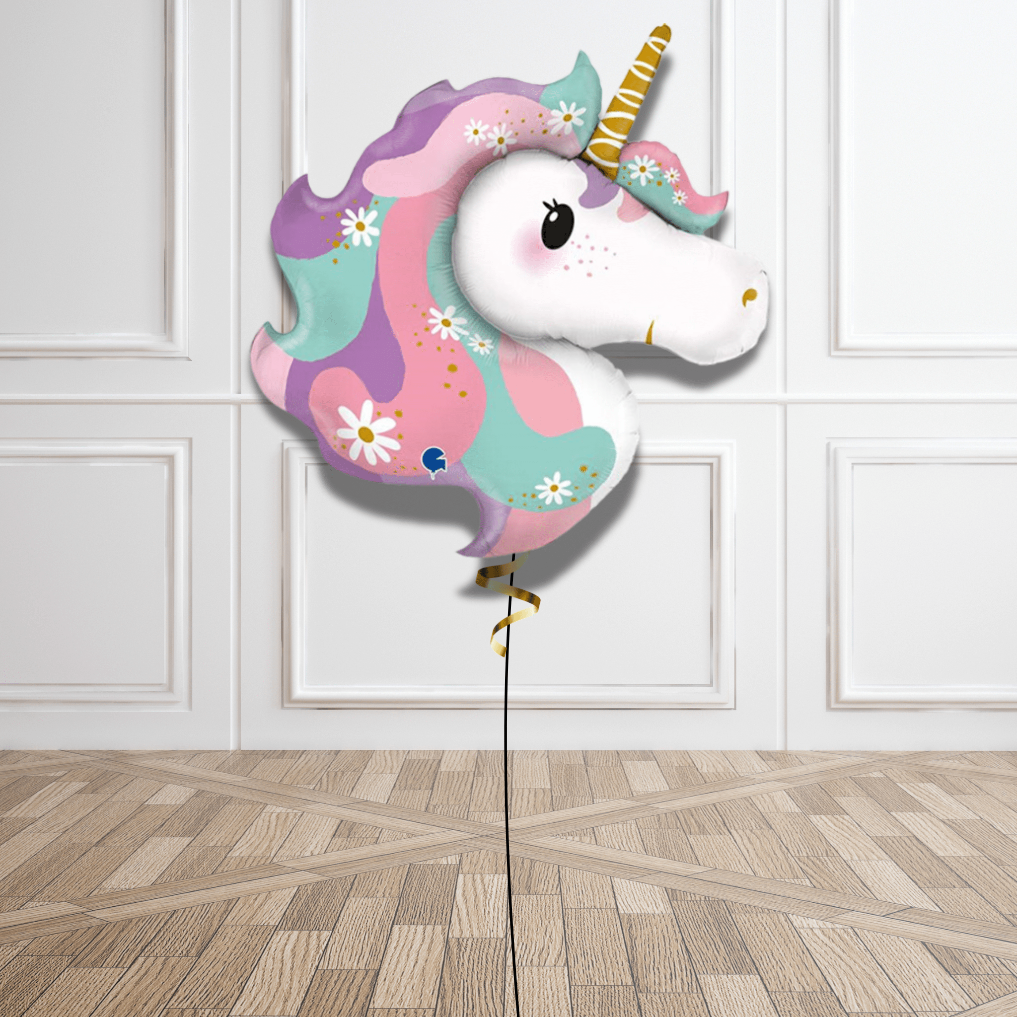 32 - Inch Hippie Pastel Unicorn Foil Balloon | The Party Hut