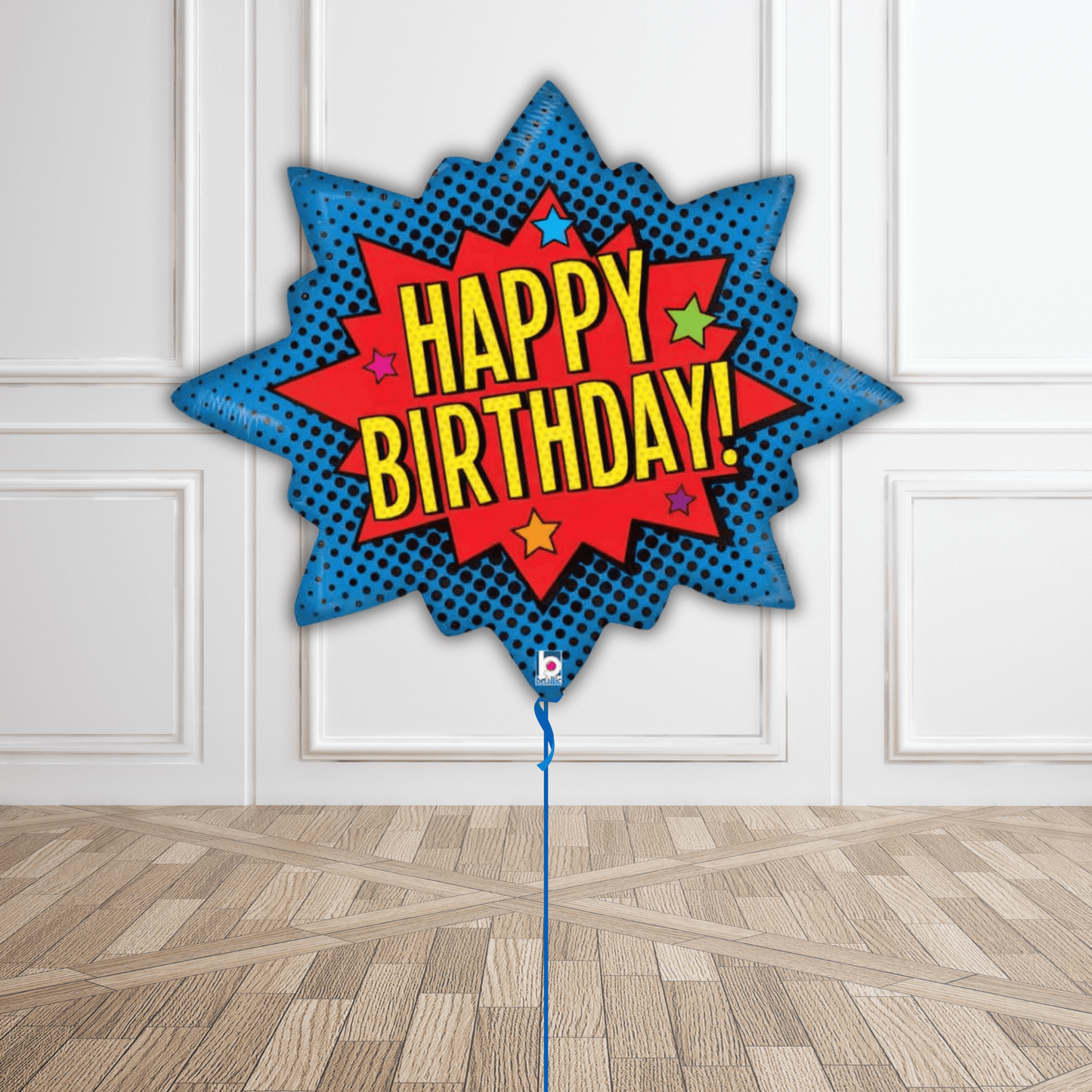 32 - Inch Superhero Birthday Burst Foil Balloon | The Party Hut